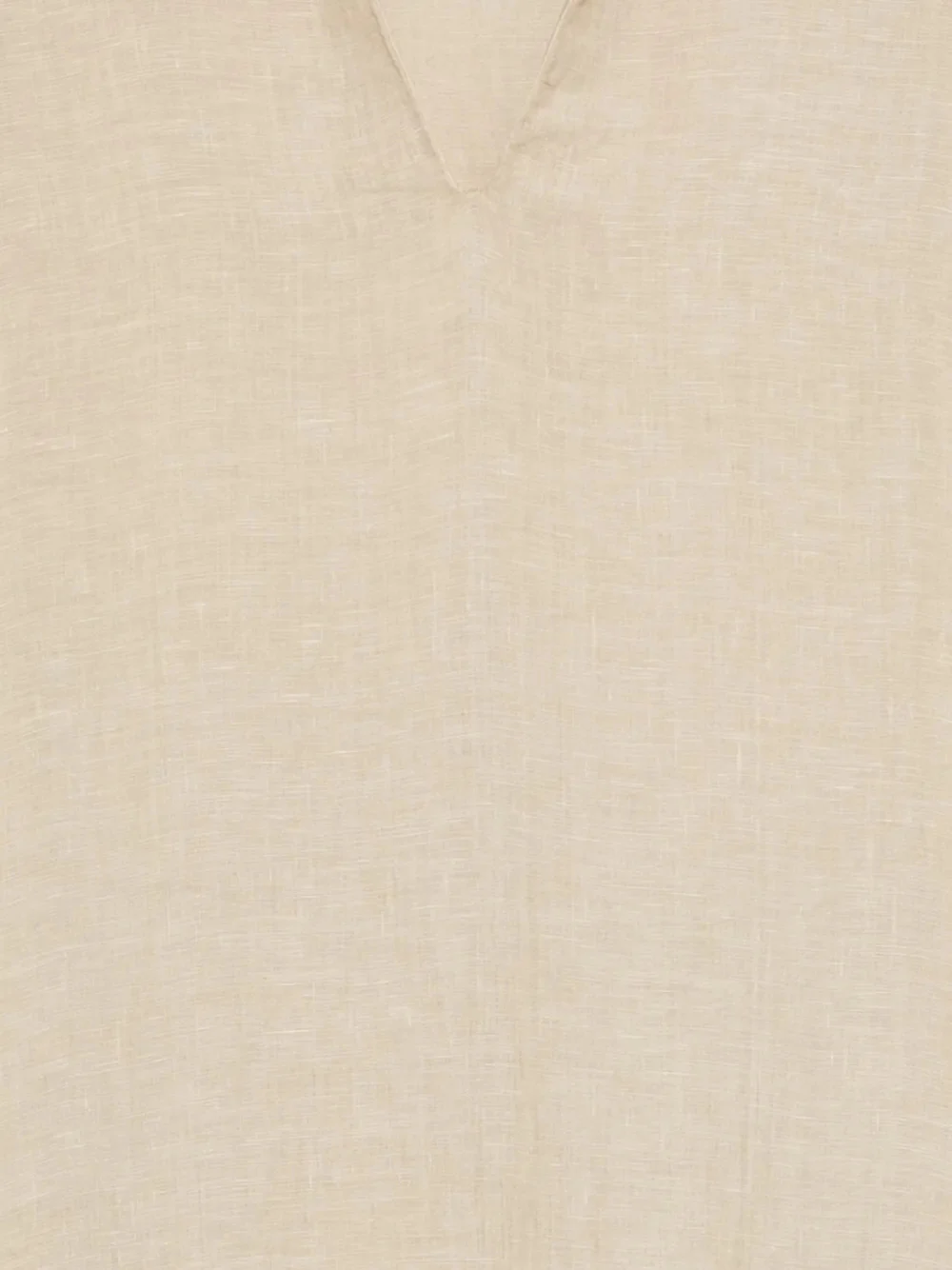 120% Lino Linen V-Neck Kaftan with Side Slits - Image 3