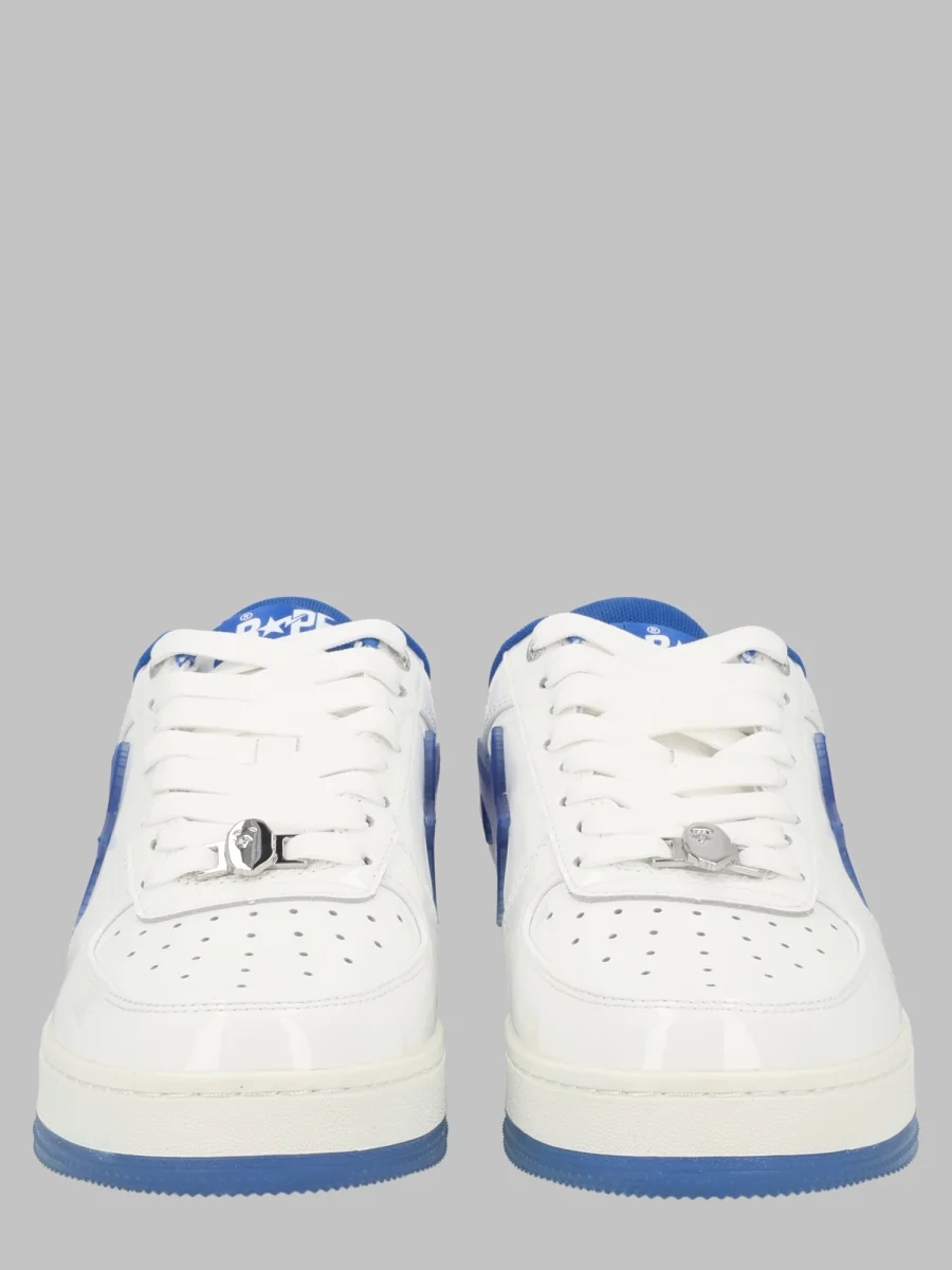A Bathing Ape Bape Sta #4 Leather Sneaker