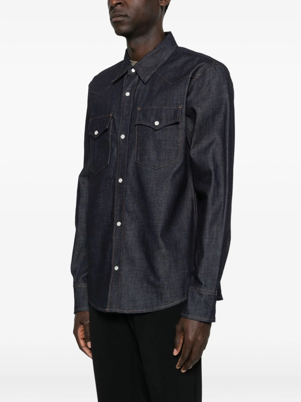 A.p.c. Classic Cotton Western Shirt for Men - Image 5