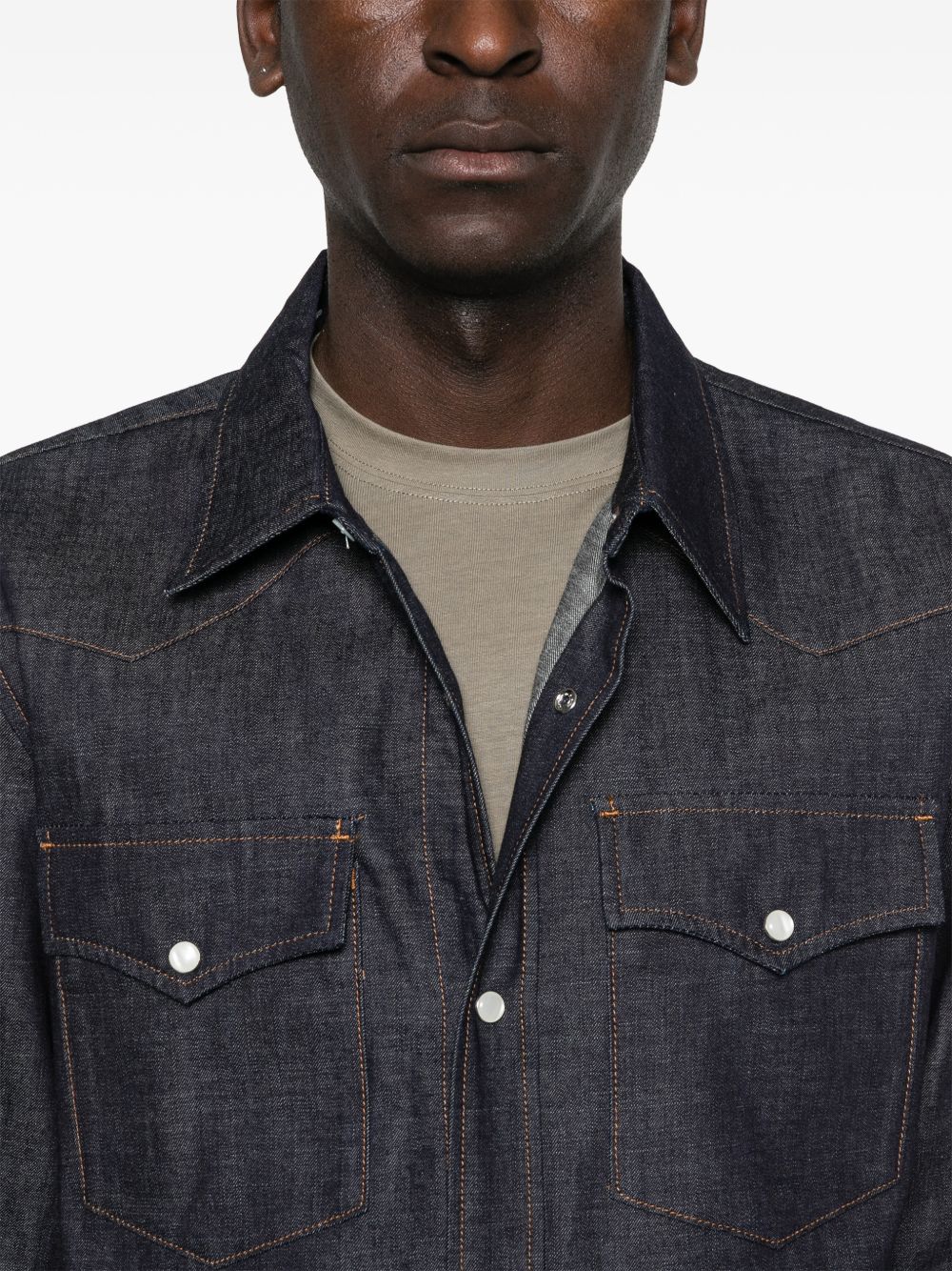 A.p.c. Classic Cotton Western Shirt for Men - Image 7