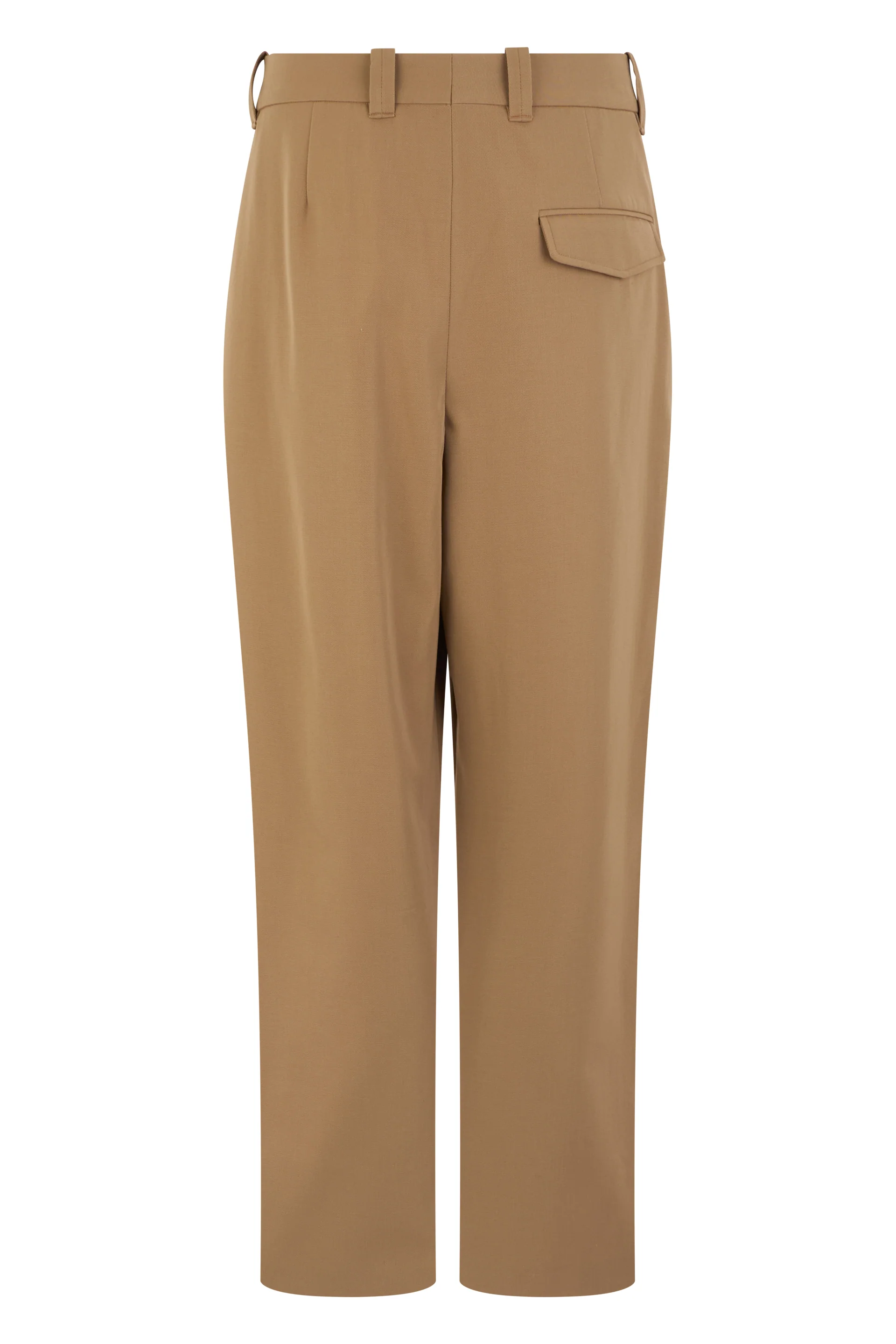 A.p.c. Loose-Fit Pleated High-Waist Cotton-Blend Trousers - Image 2