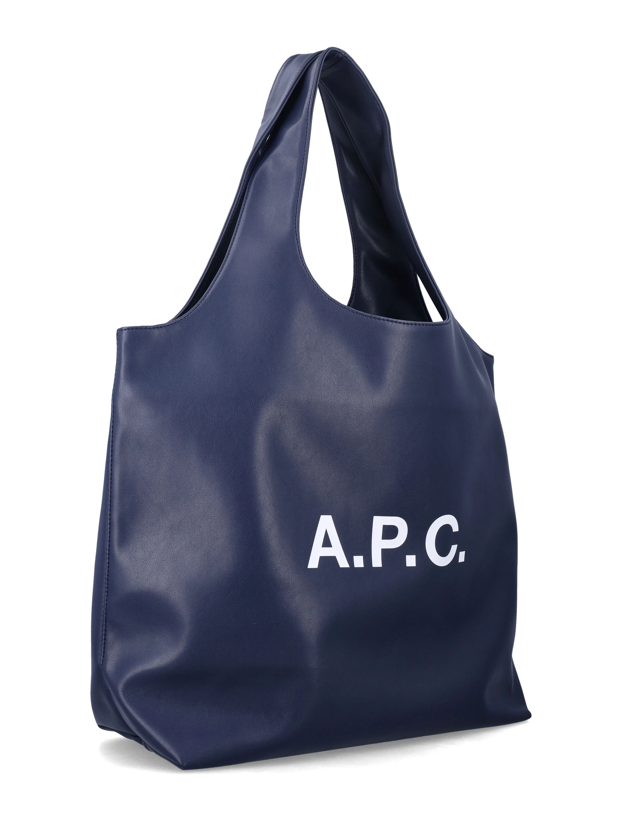 A.p.c. Ninon Tote Handbag with Long Handles, Bold Logo, Interior Pocket (50 cm x 34 cm x 11 cm) - Image 2