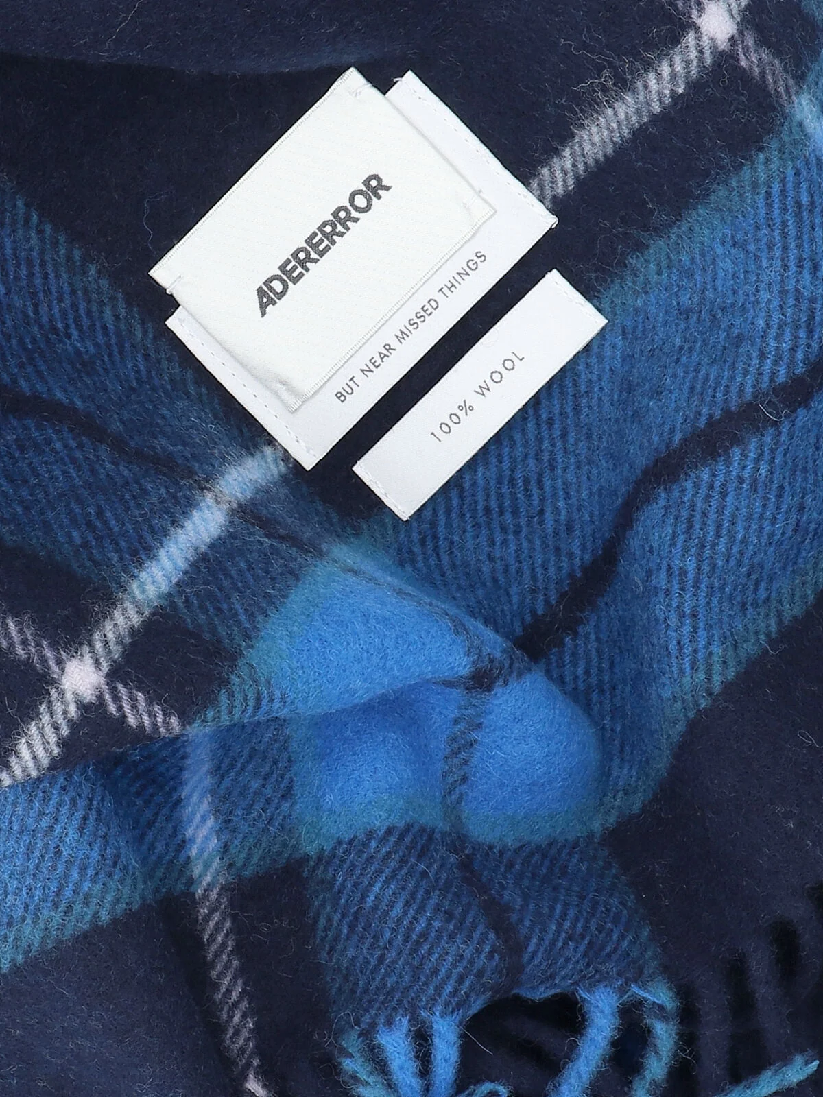 Ader Error Wool Scarf with Statement Logo Aesthetic - Image 3