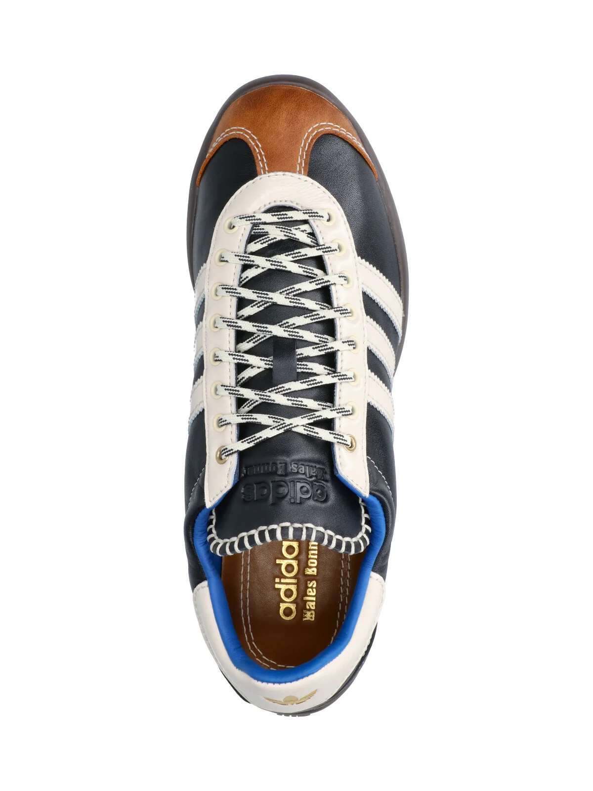 Adidas Originals By Wales Bonner Premium Leather Sneakers with Rubber Sole - Image 5