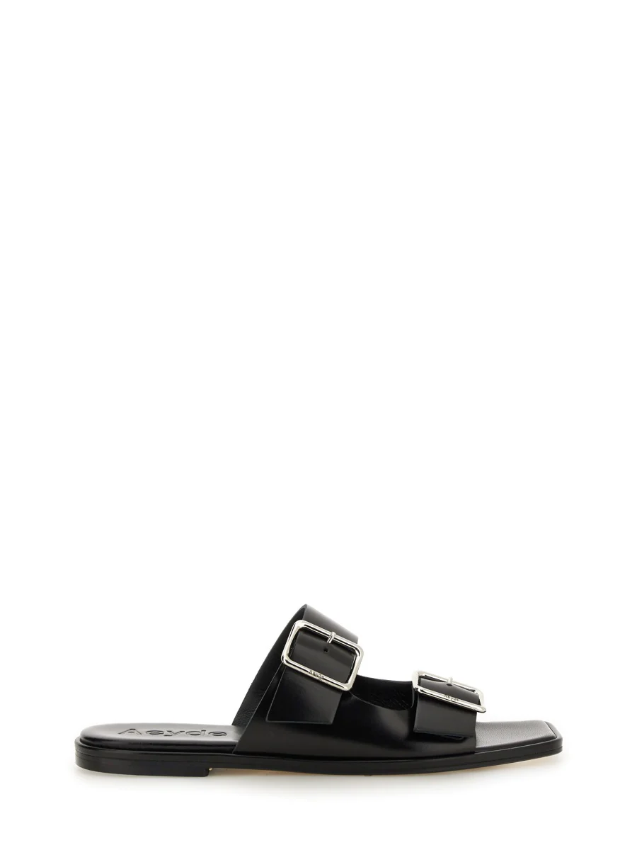AEYDE Tonya Buckled Leather Sandals - Image 6