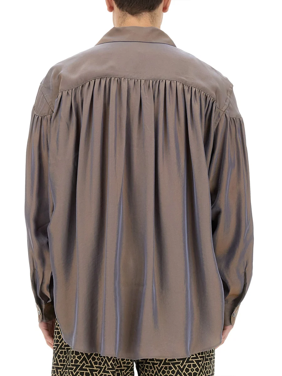 Aïe Oversized Shirt in Soft Cotton-Lyocell Blend - Image 3