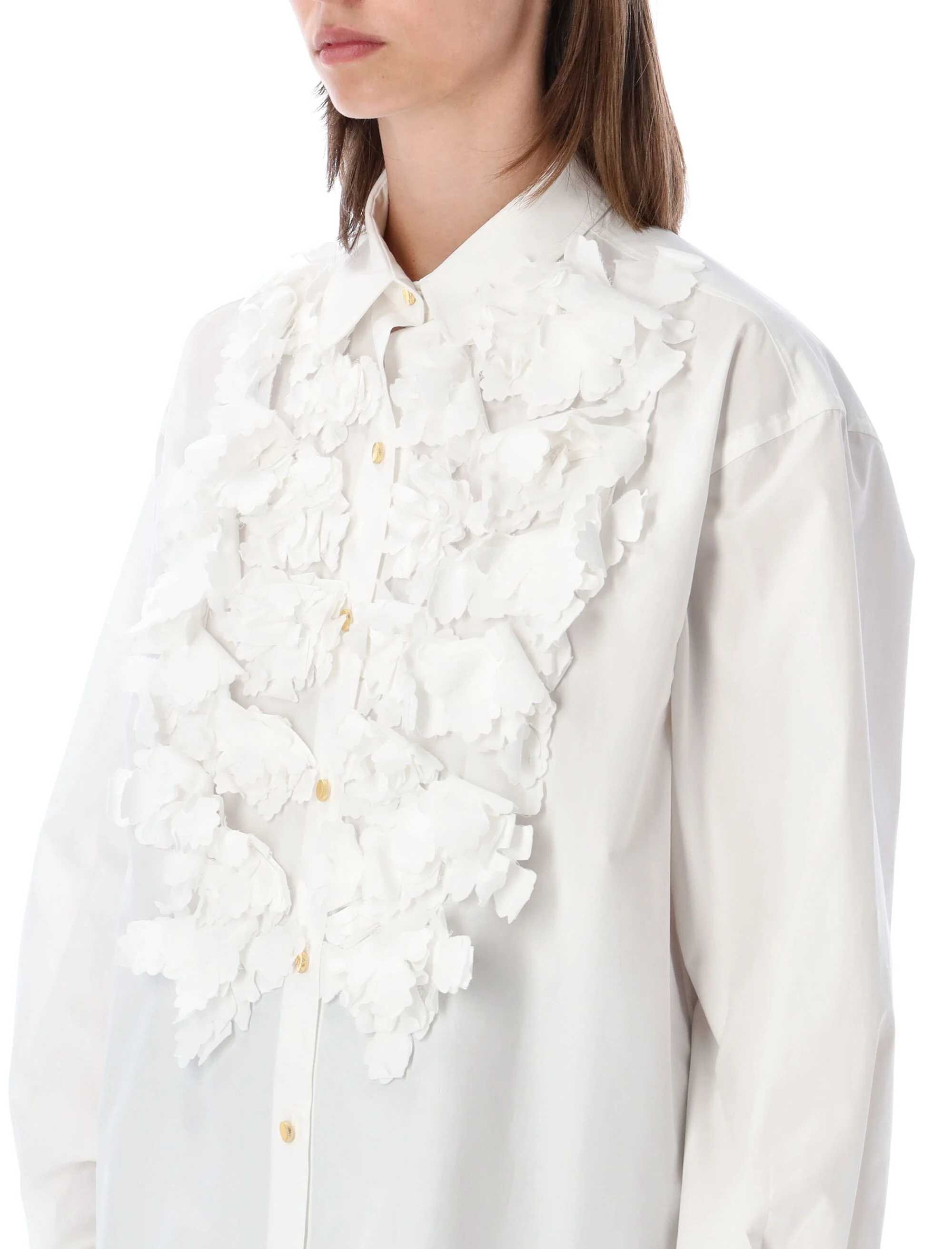 Alberta Ferretti Women's Elegant T-Shirt with Clean Crew Neck Finish - Image 3