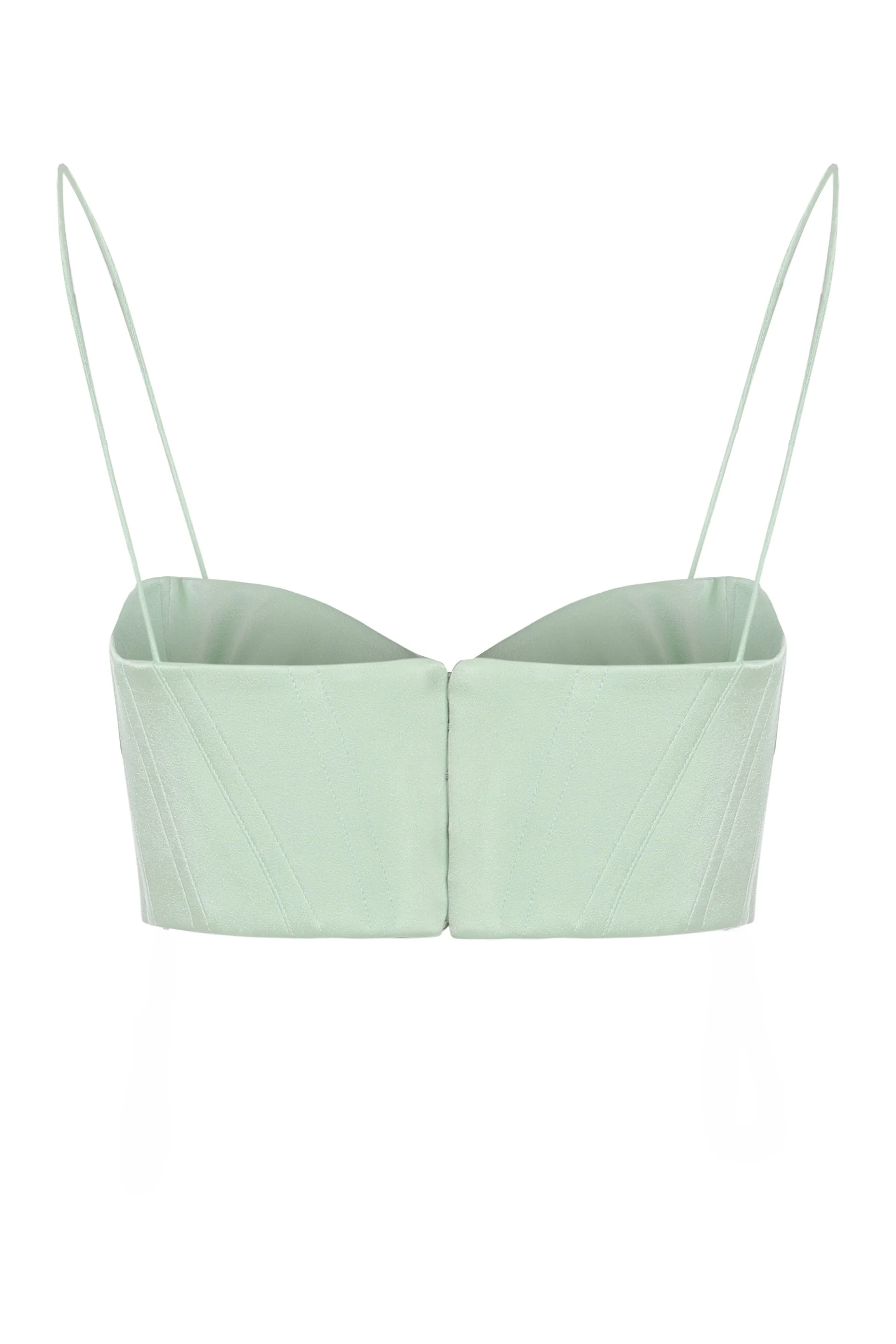 Alex Perry Seamless Molded Cup Crop Top with Thin Straps - Image 2