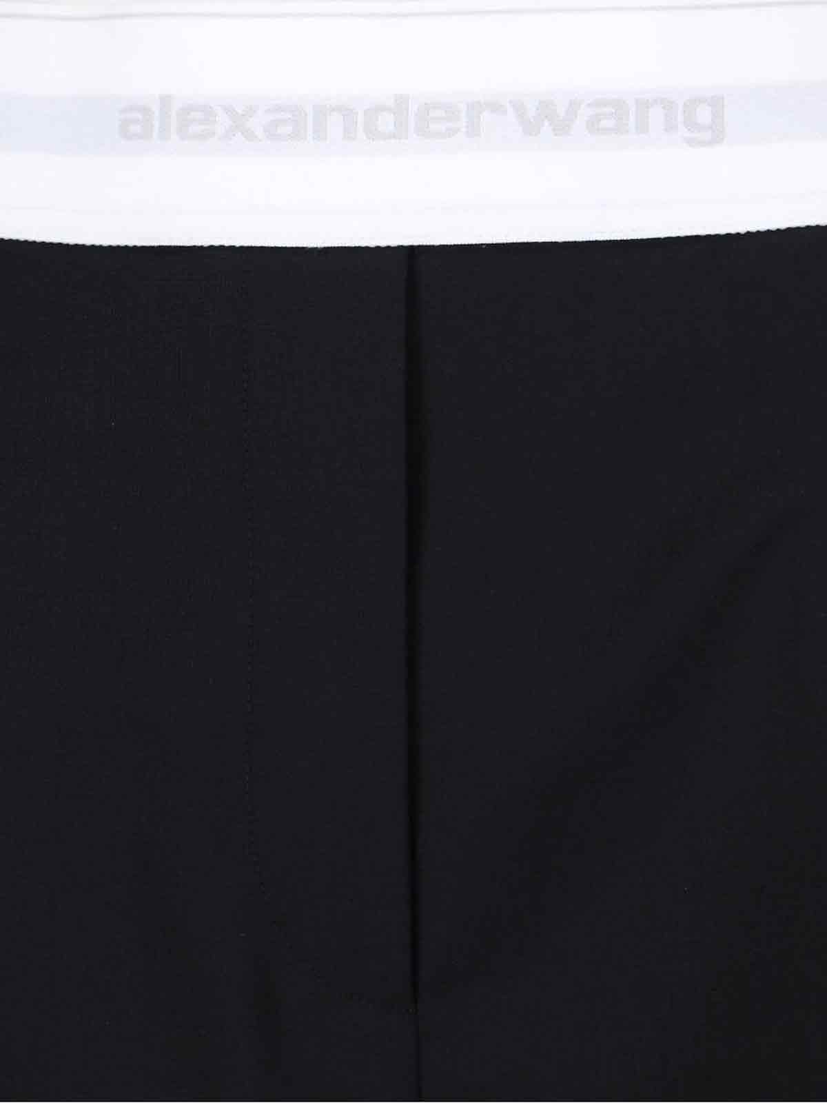 Alexander Wang Sculpted Wool-Blend Trousers with Stretch Lining - Image 5