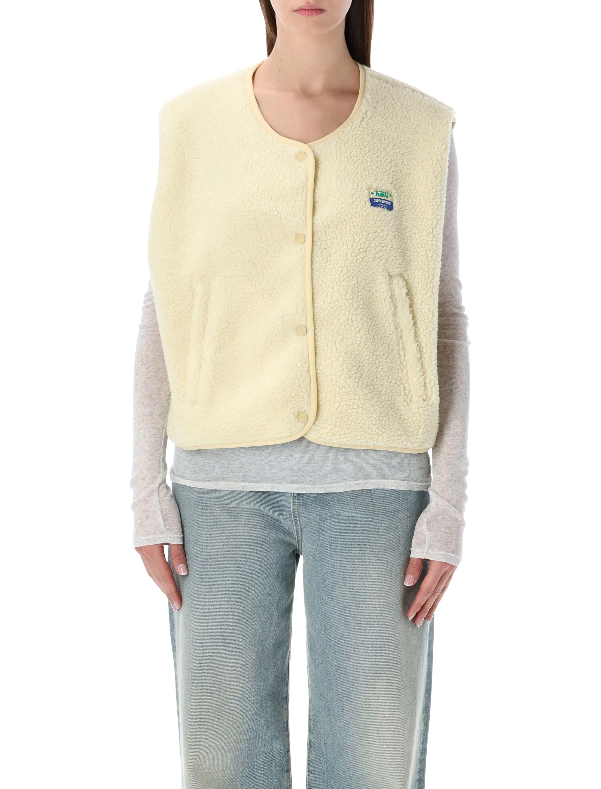 American Vintage Hoktown Sleeveless Fleece Vest - XS/S