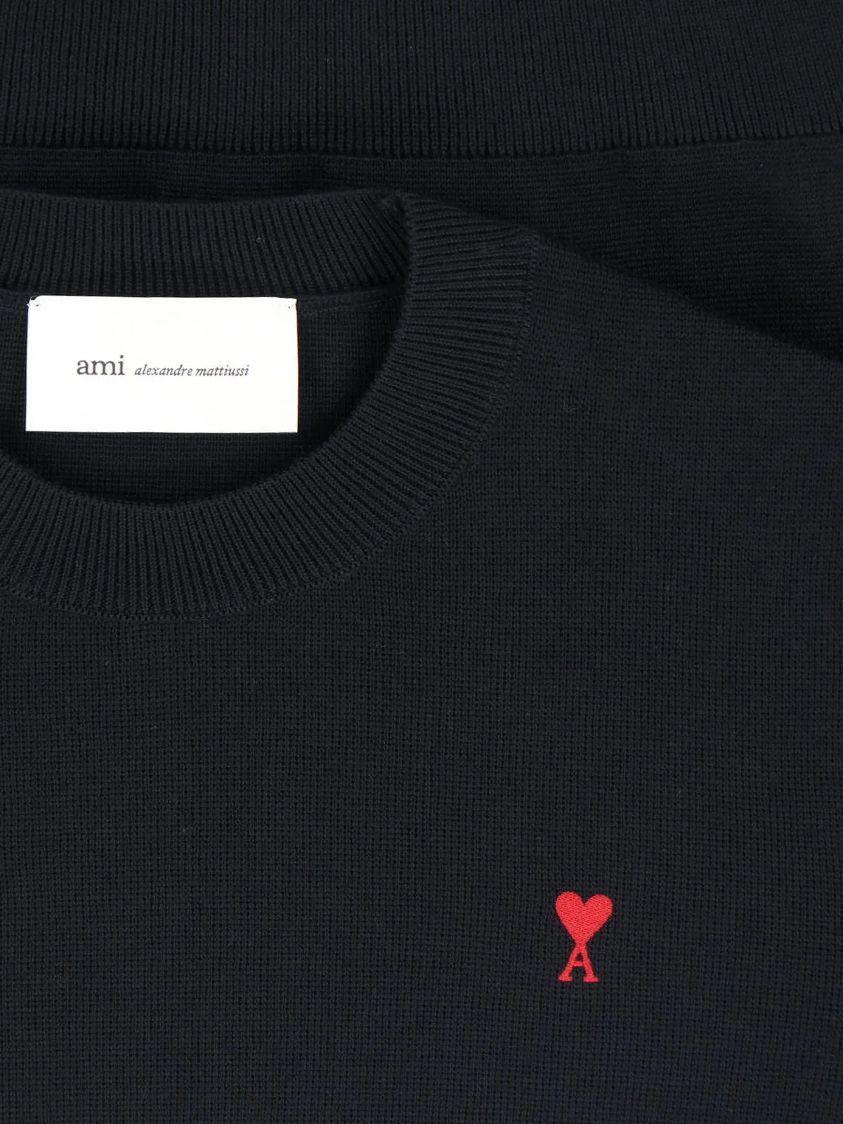 Ami Men's Embroidered Merino Wool Sweater - Image 5