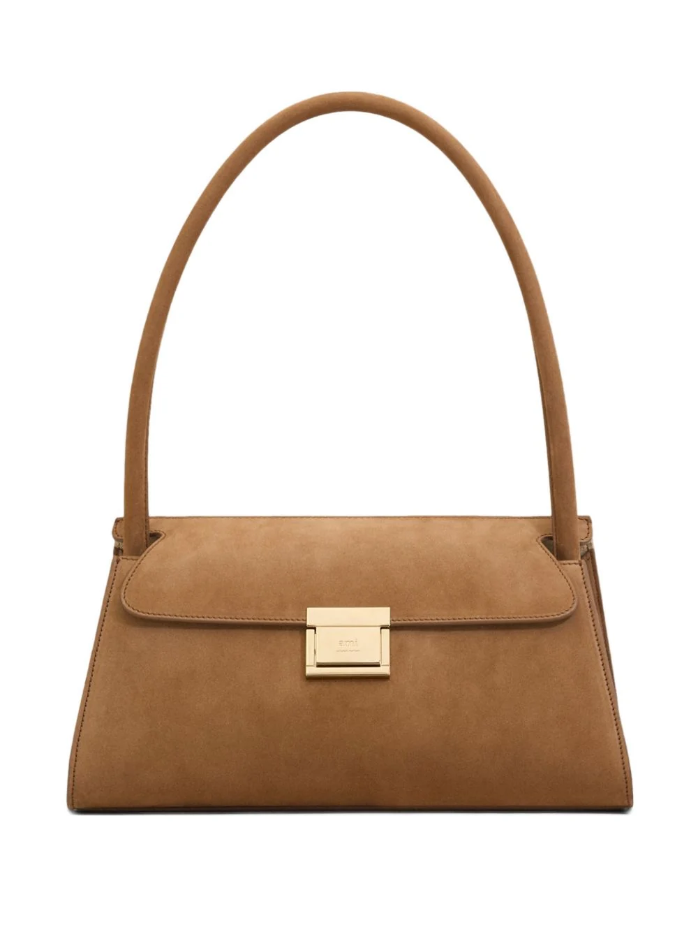 Ami Paris Glazed Leather Top Handle Paris Paris Bag