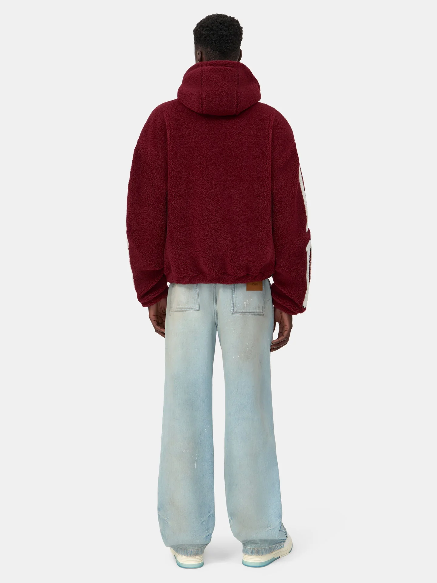 Amiri Bone Detail Zip-Up Hoodie with Hood Pocket Logo - Image 4