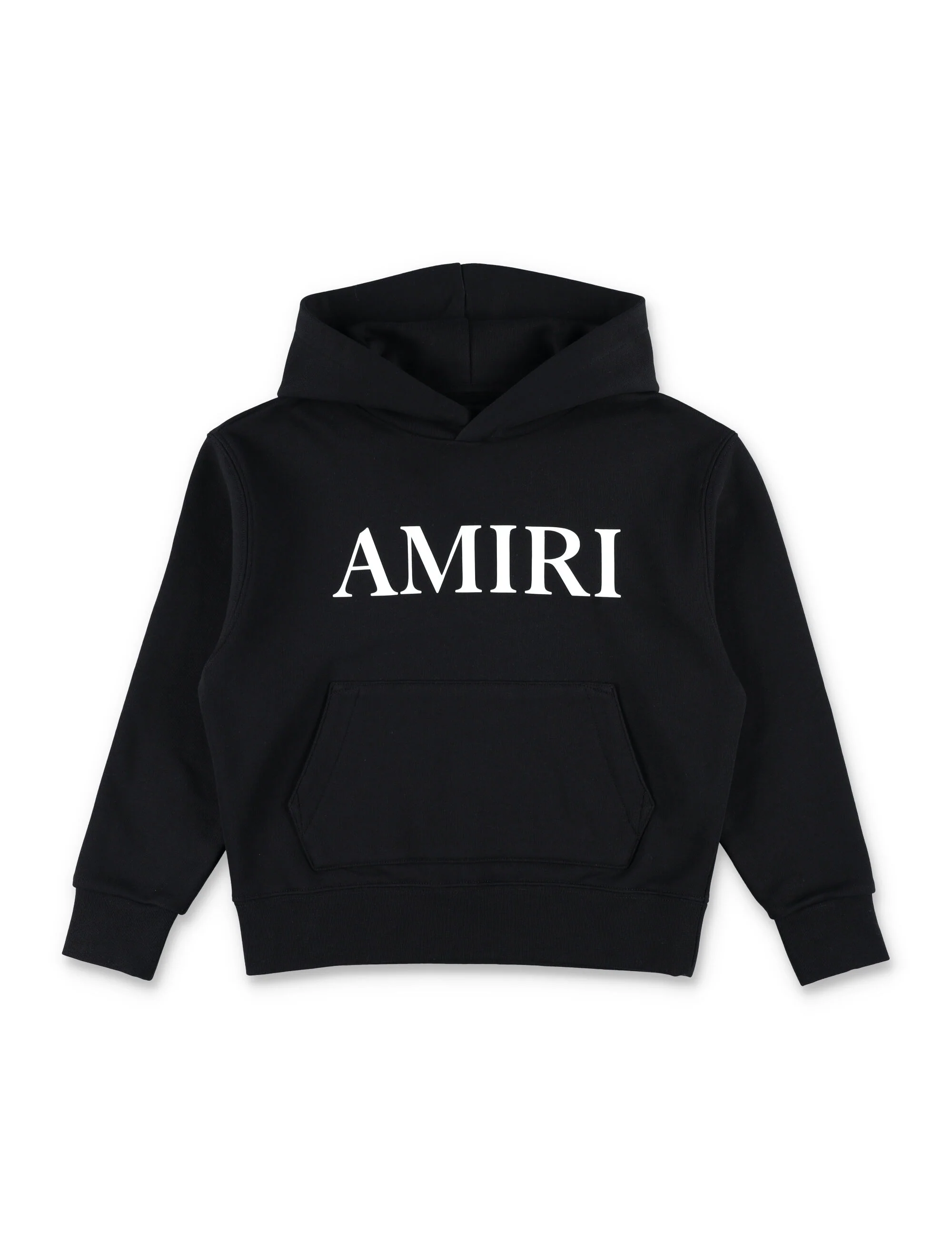 Amiri Boys Mini Logo Contrast Cotton Hoodie, Front Print