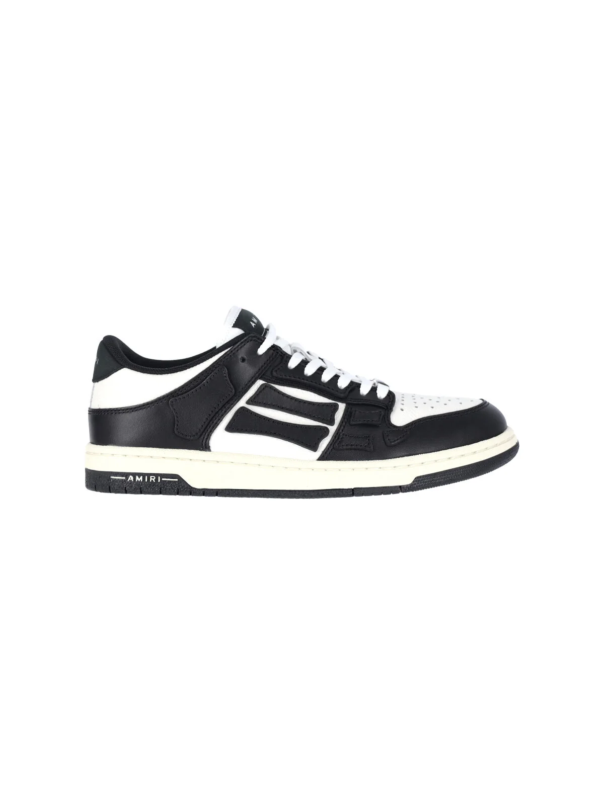 Amiri Leather Sneakers with Mesh Lining and Rubber Outsole