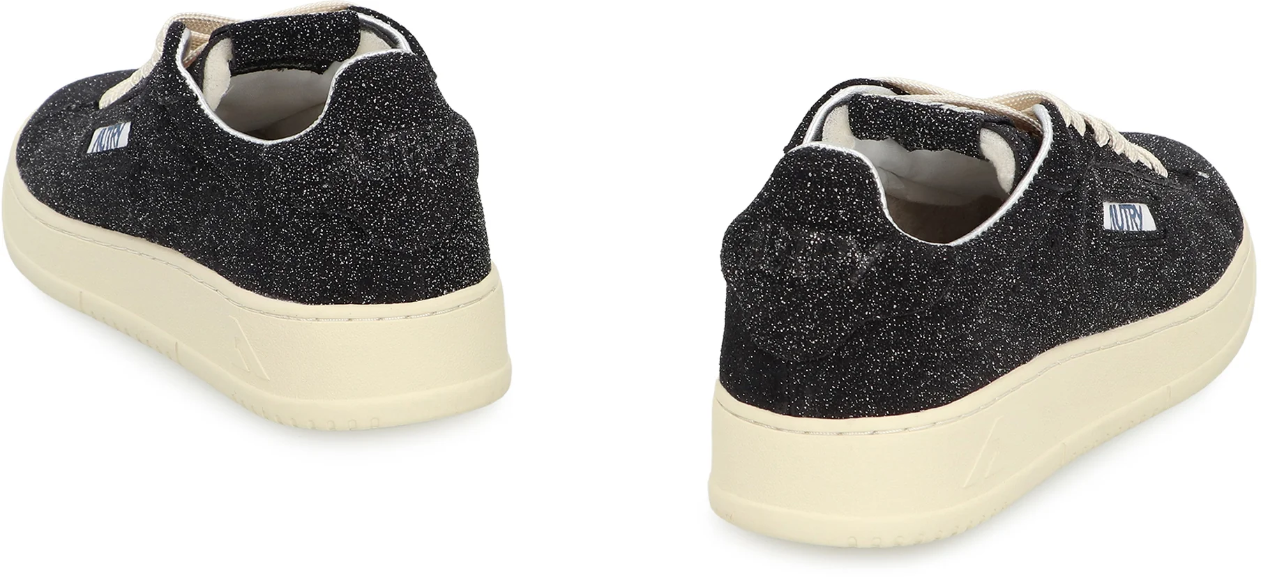 Autry Dallas Low-Top Glitter Suede Sneaker for Women - Image 4