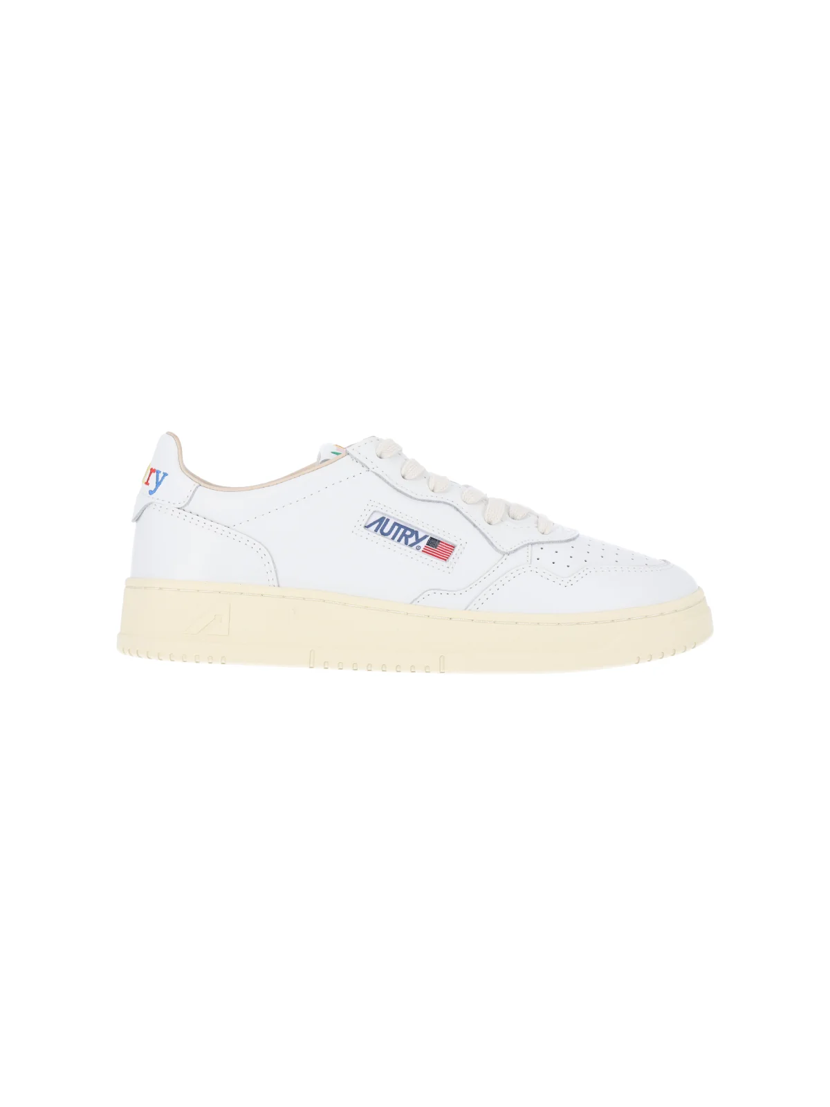 Autry Men’s Leather Sneakers with Rubber Outsole