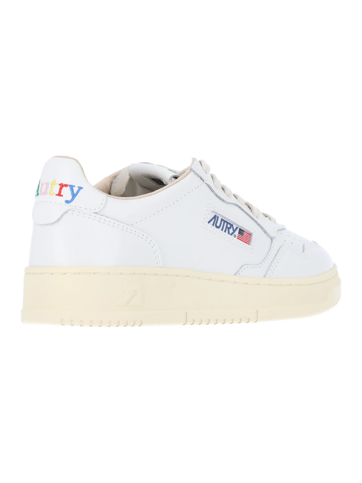 Autry Men’s Leather Sneakers with Rubber Outsole - Image 4