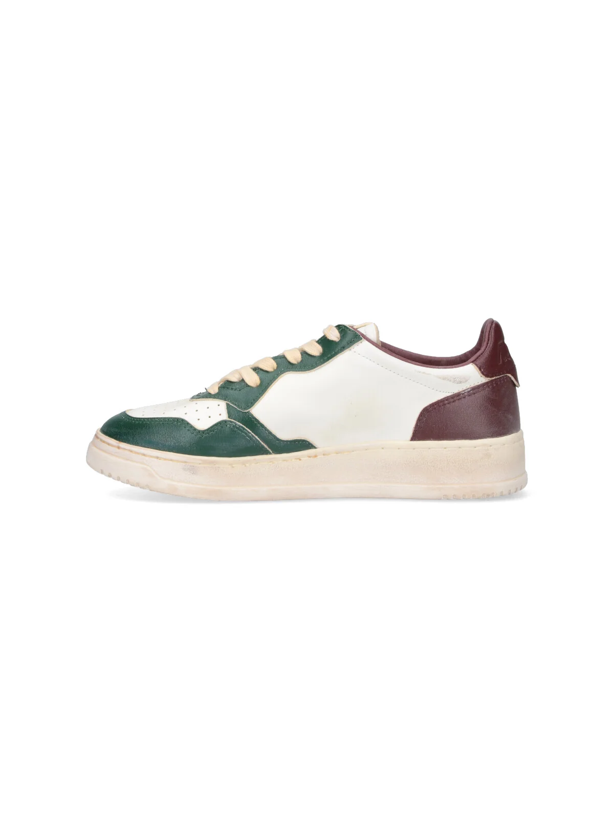Autry Men’s Light & Natural Cow Leather Low-Top Sneakers - Image 3