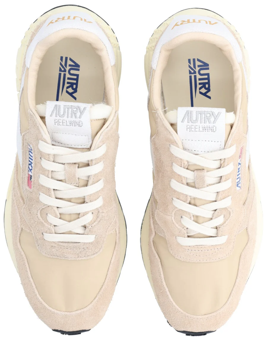 AUTRY Reelwind Low Sneakers in Nylon and Suede - Image 4