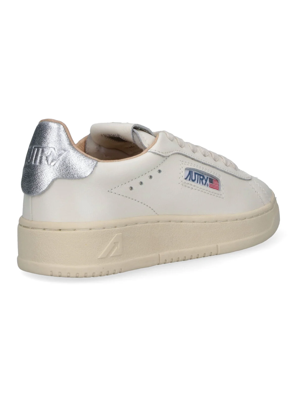 Autry Women’s Leather Sneakers with Towel-Blend Lining - Image 4