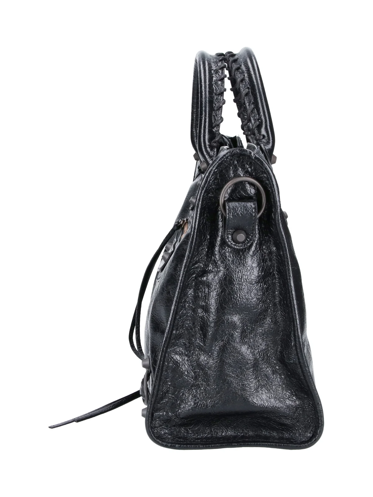 Balenciaga Lamb Leather Mini Bag with Plexiglass Detail - Image 5