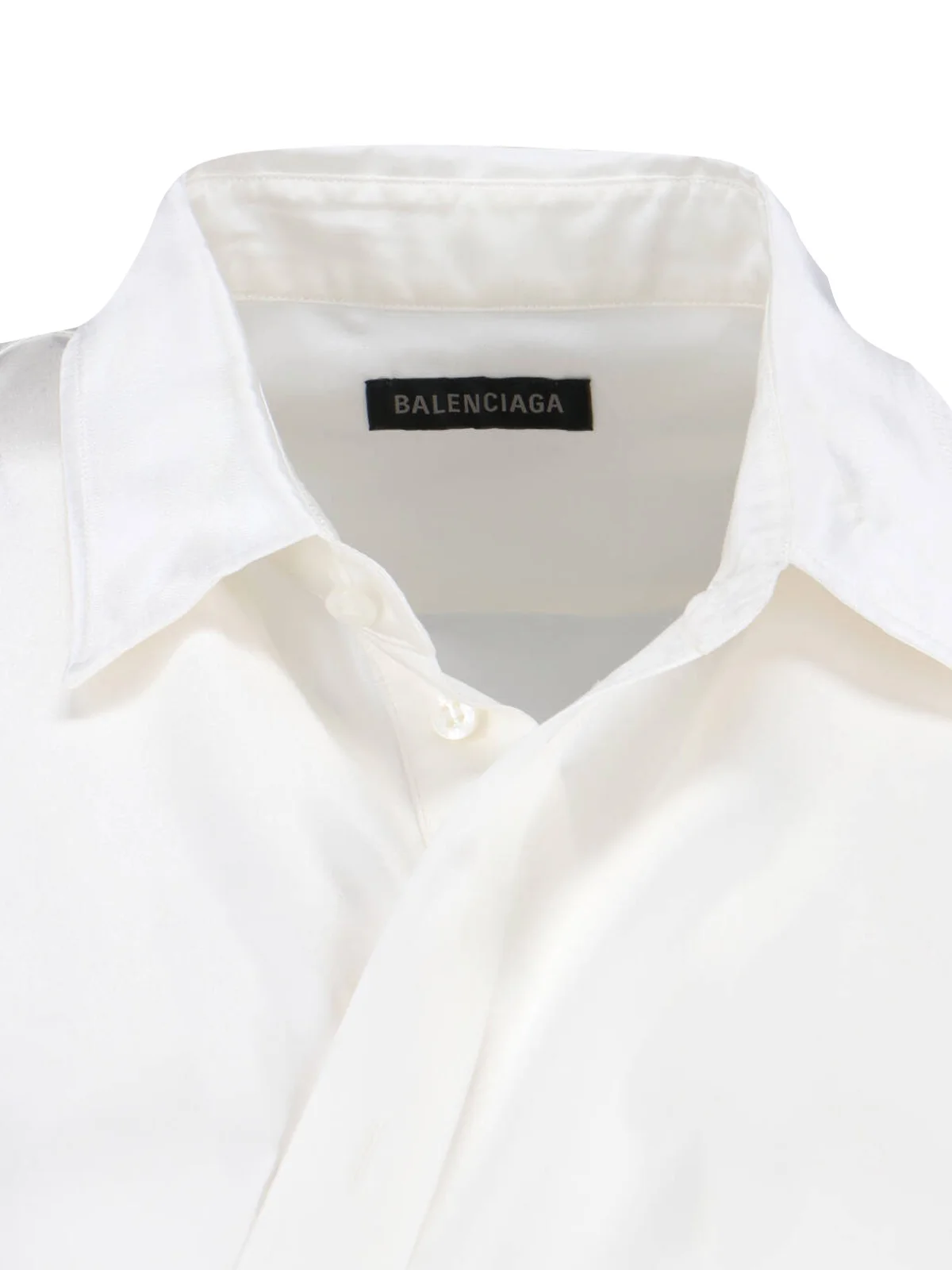 Balenciaga Lightweight Silk-Blend Button-Front Shirt for Women - Image 4