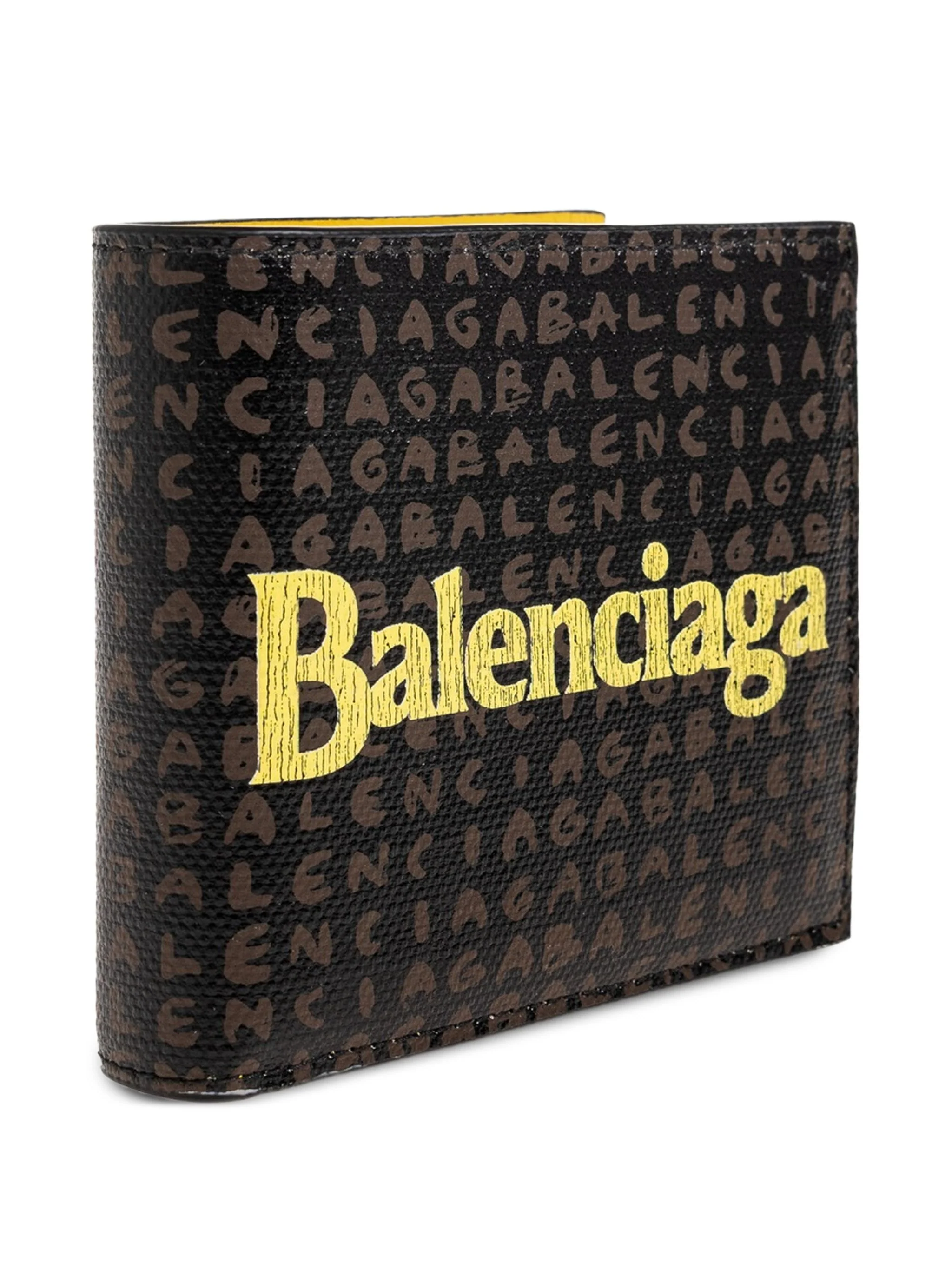 Balenciaga Logo-Print Mini Bi-Fold Wallet - Image 5