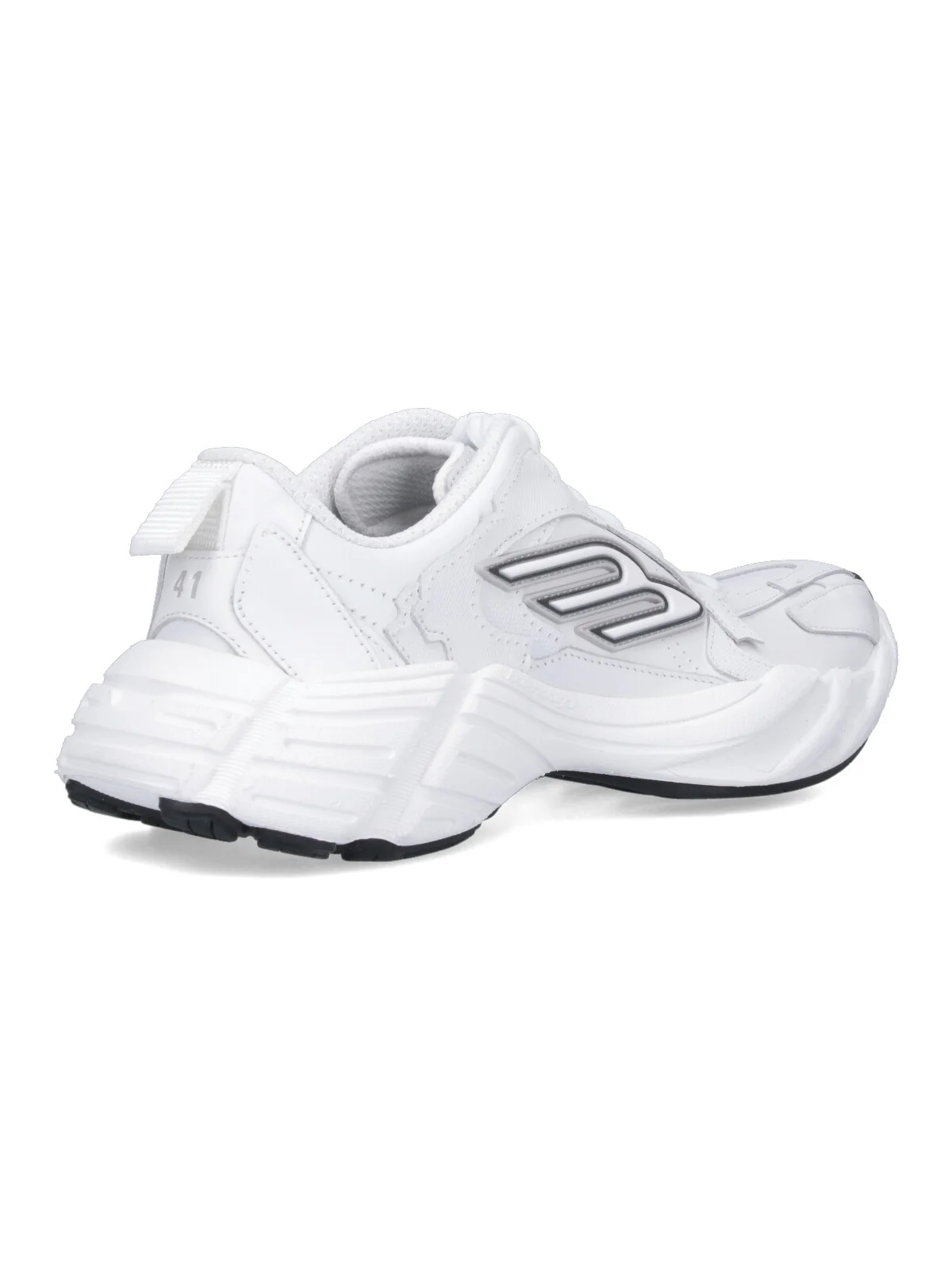 Balenciaga Men’s White Leather Sneakers - Image 4
