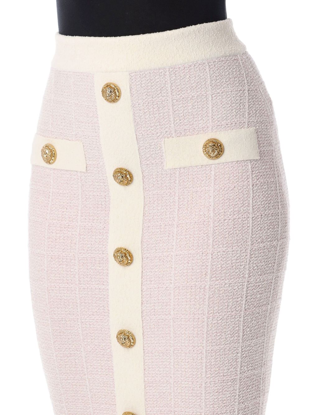 BALMAIN Buttoned Midi Skirt - Image 3
