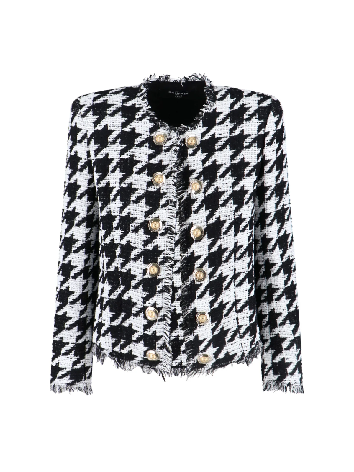 Balmain Cotton-Blend Structured Jacket for Women