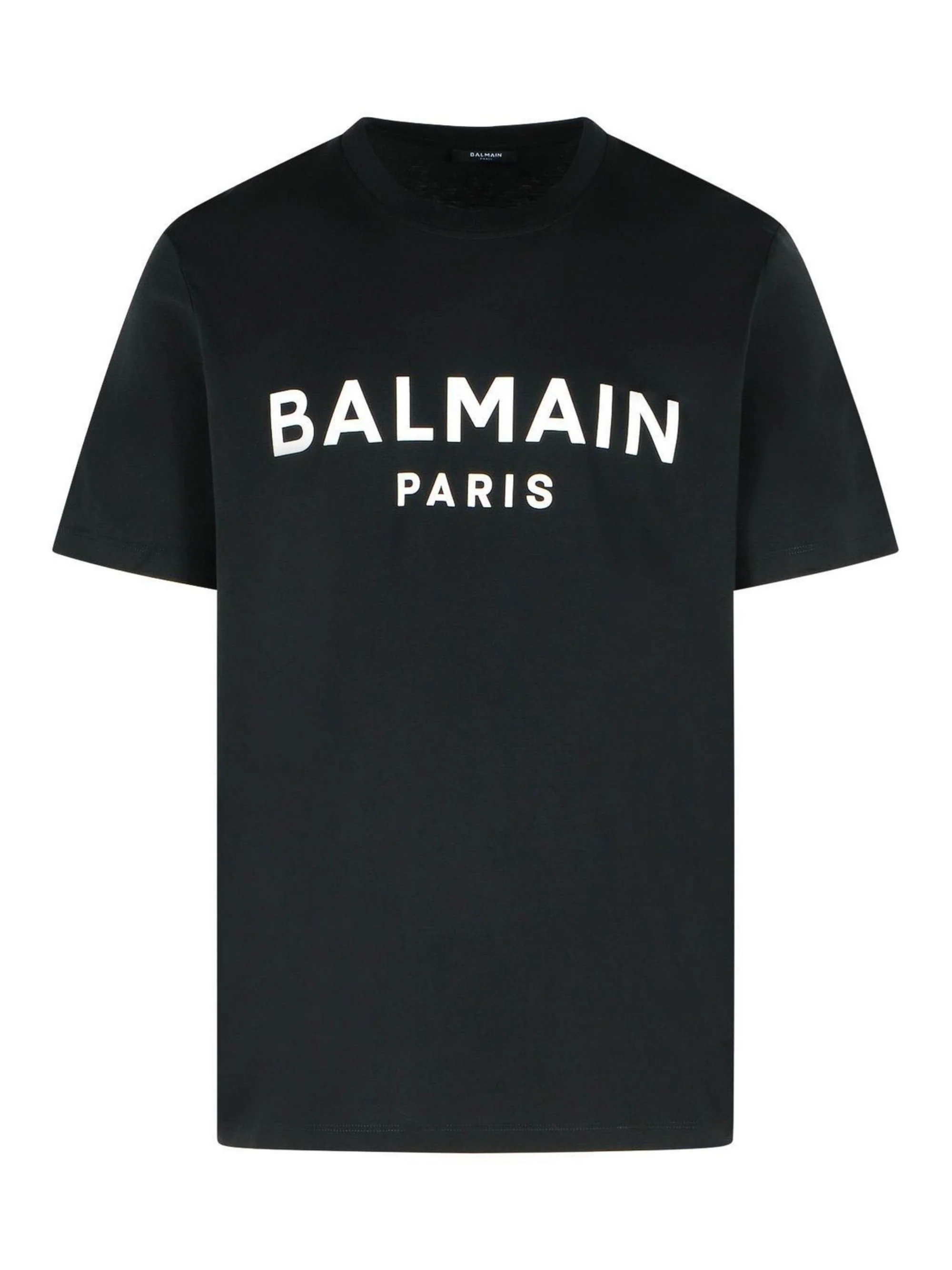 Balmain Regular Fit Logo Print Organic Cotton Jersey T-Shirt
