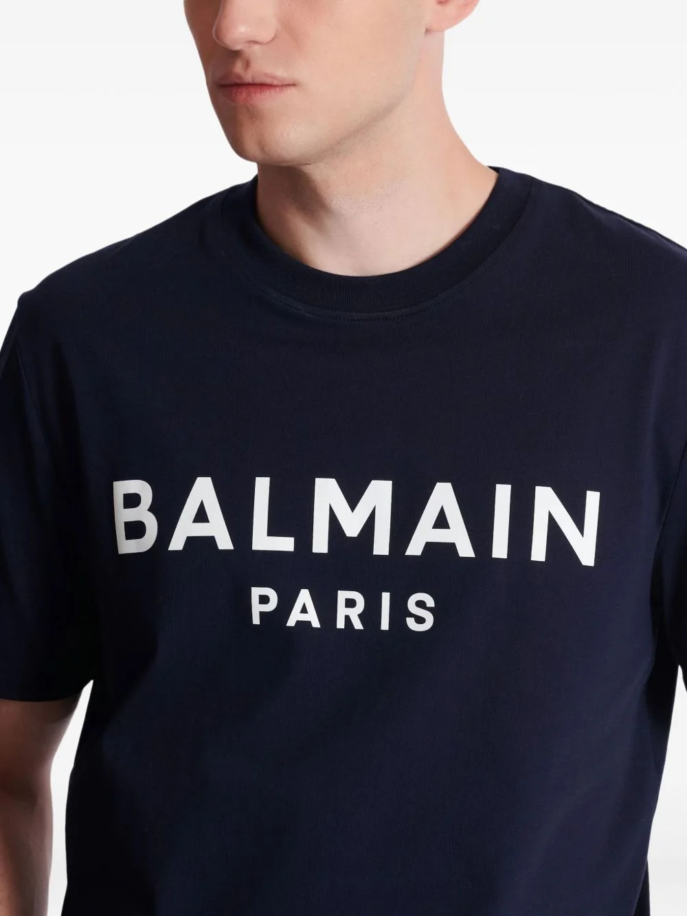 Balmain Round Neck Short Sleeve Men's T-Shirt - Image 7