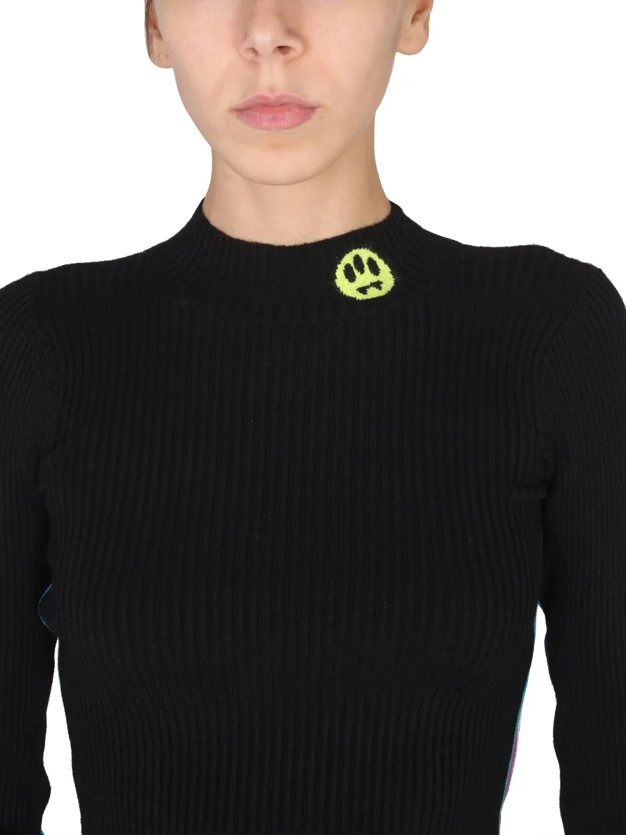 Barrow Half Neck Logo Top with Colorful Bands - Image 4