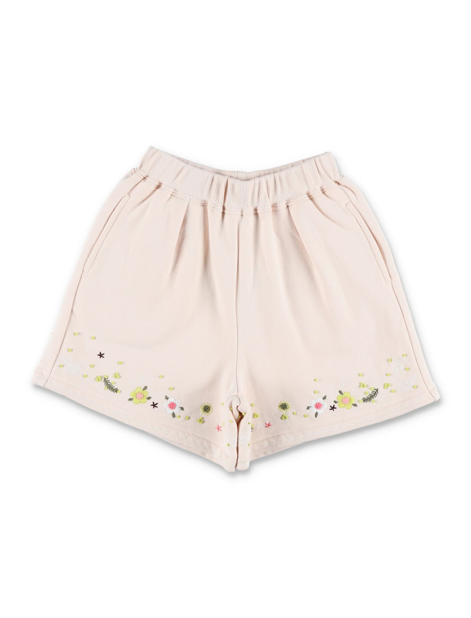Bonpoint Floral Embroidered Relaxed Fit Shorts for Girls