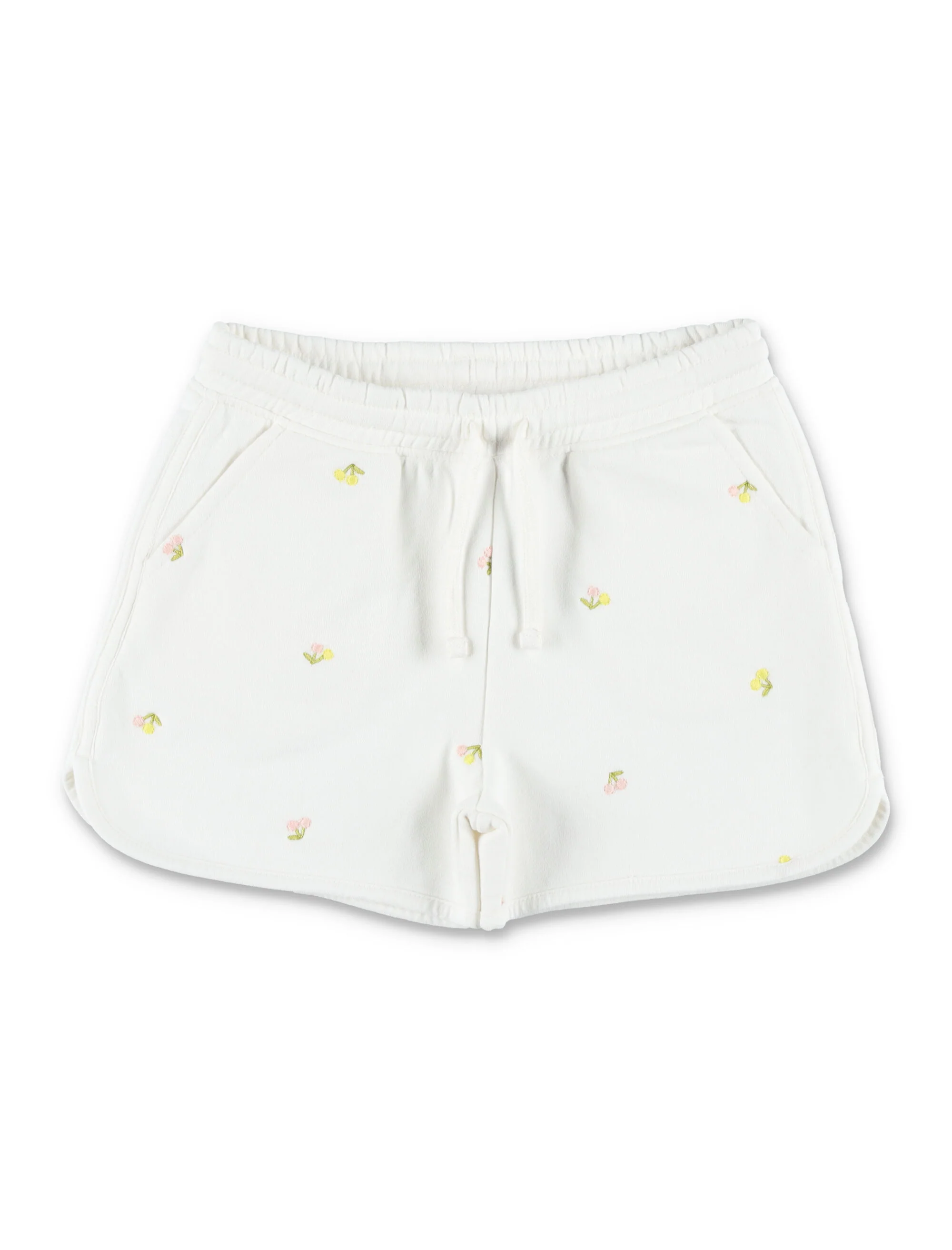 Bonpoint Mini Cherry Embroidered Sweatshorts for Girls