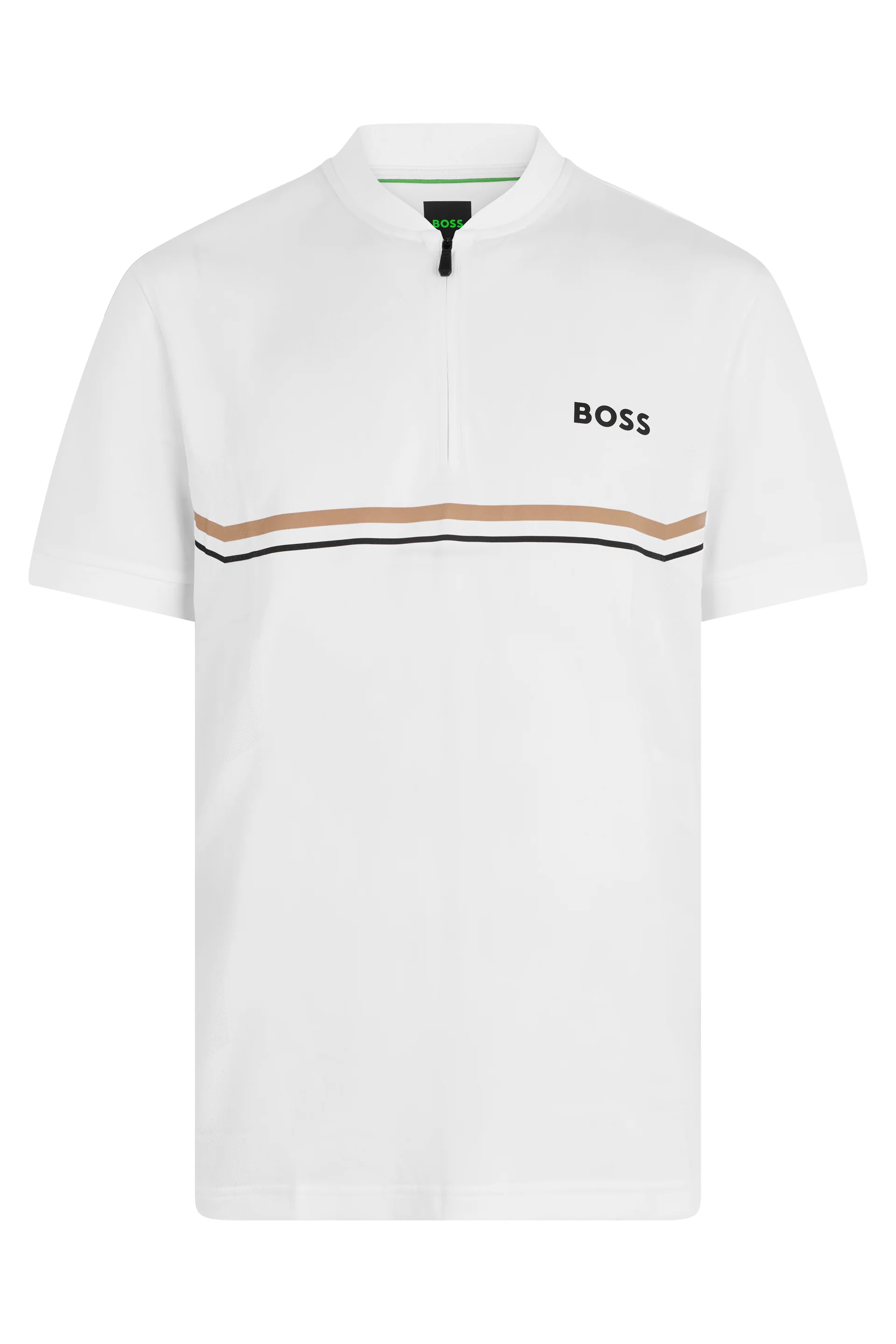 Boss Elegant Zip Collar T-Shirt