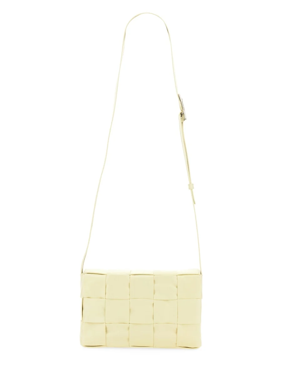 BOTTEGA VENETA Cassette Medium Crossbody Bag in Leather with Intrecciato Motif - Image 3