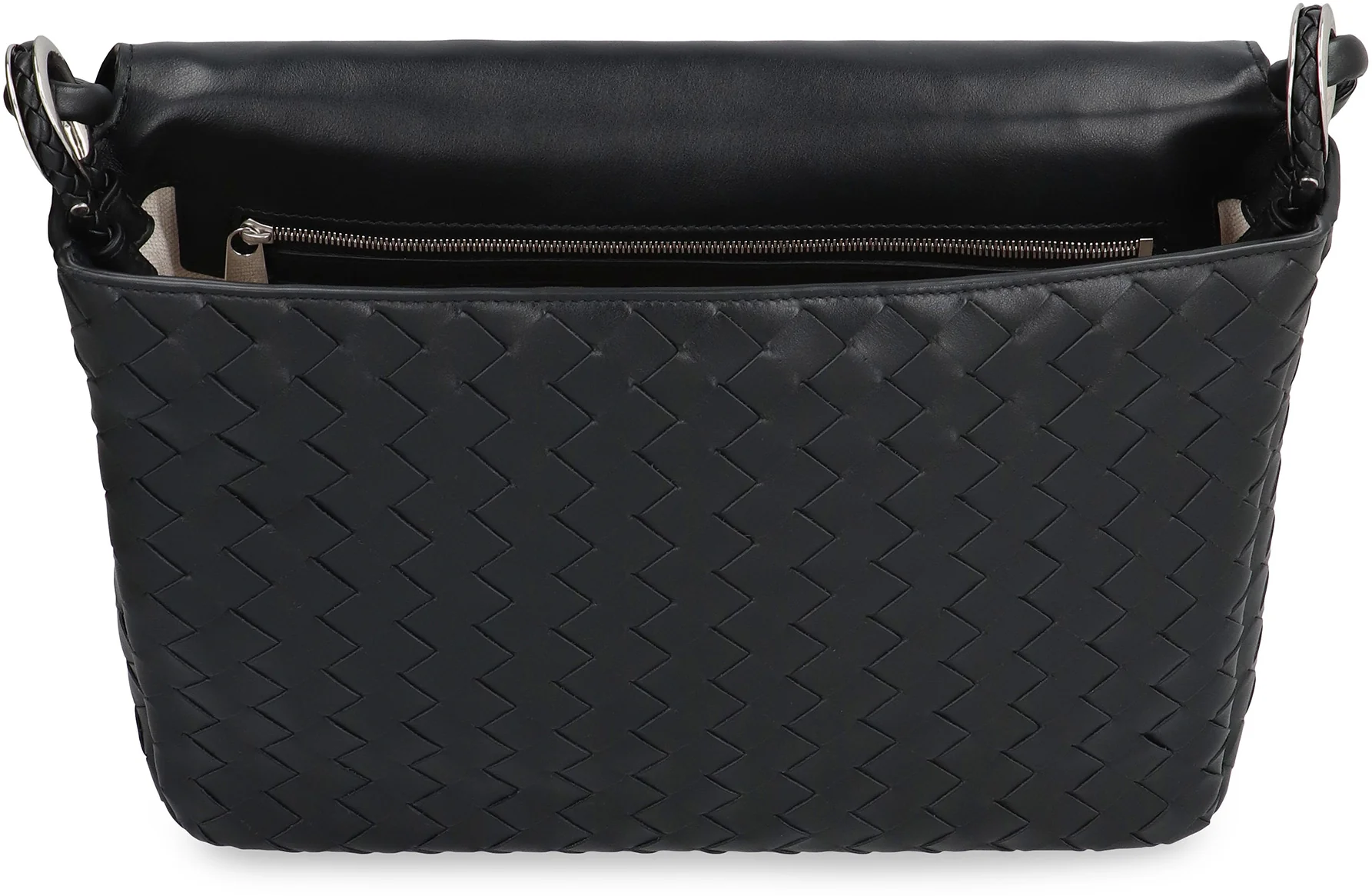 Bottega Veneta Intrecciato Leather Swing Messenger Bag with Magnetic Flap Closure, 35cm Width - Image 6
