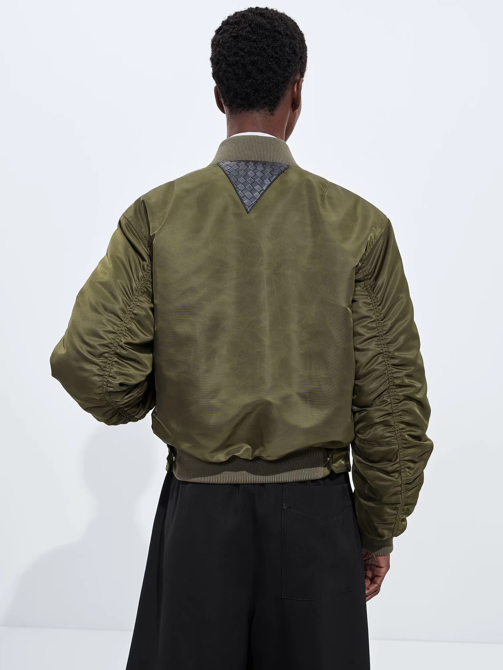 Bottega Veneta Men's Padded Nylon Bomber Jacket - Image 3