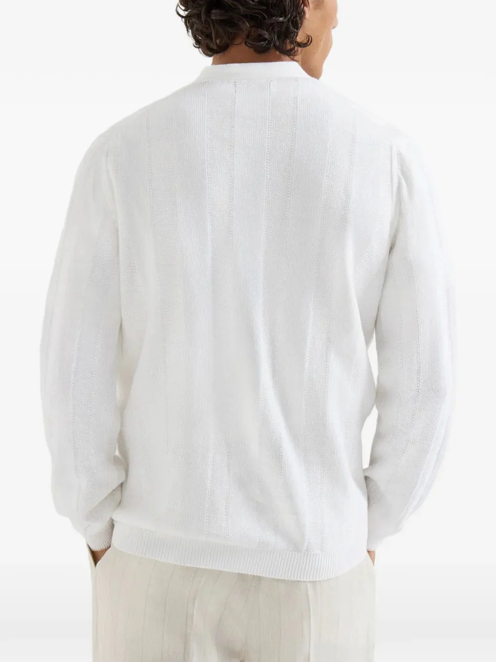 Brunello Cucinelli Linen Cotton Cardigan for Men - Image 5