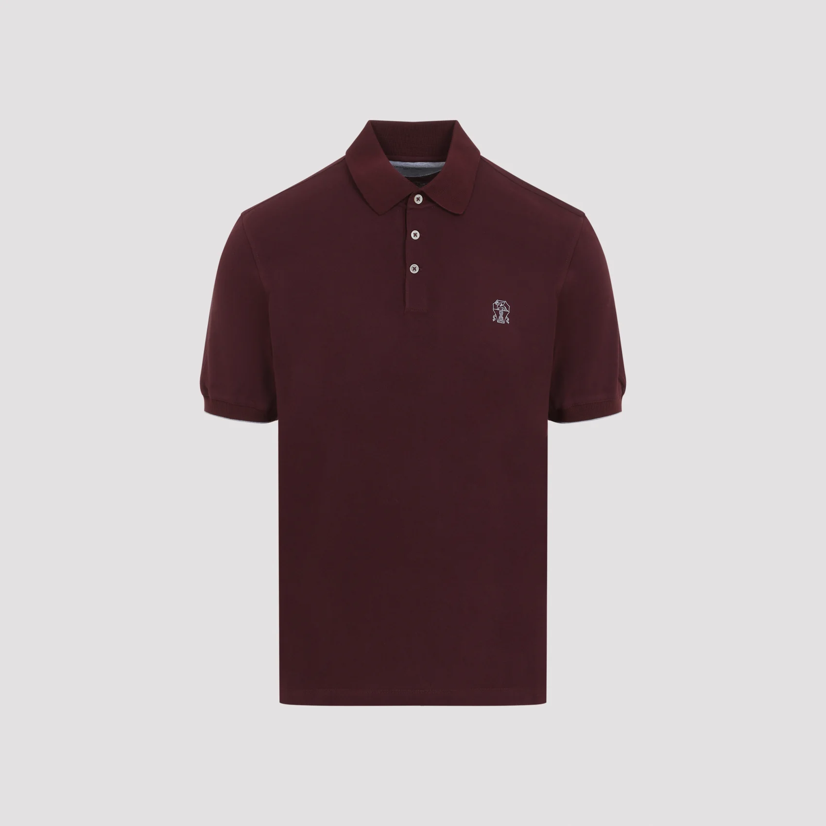 Brunello Cucinelli Men’s Cotton Polo Shirt - Image 3