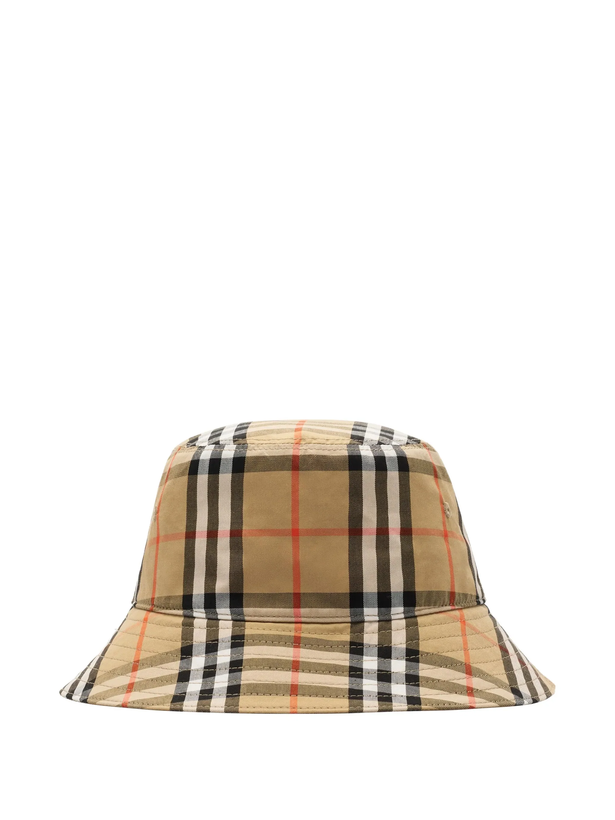 Burberry Kids Boys' Cotton Twill Bucket Hat with Classic Check - Image 2