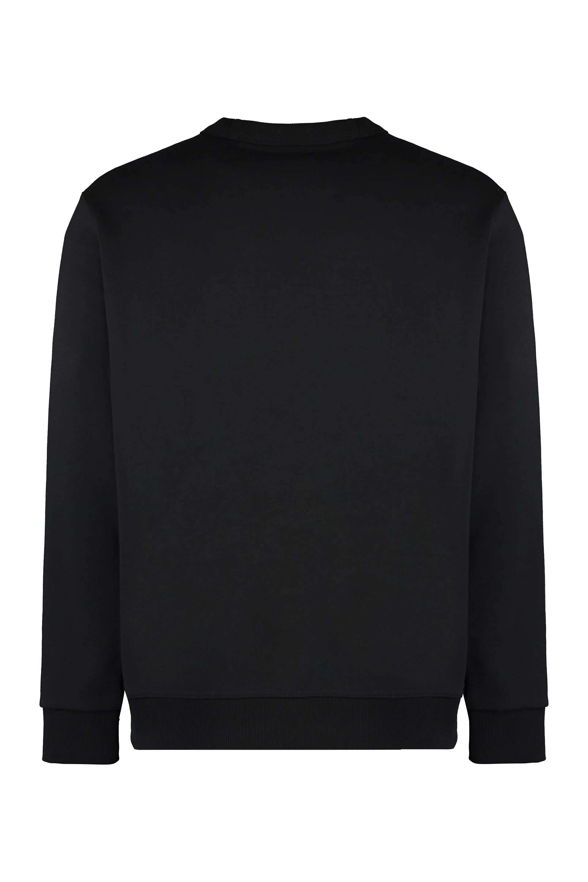 Burberry Men’s Ribbed-Cuff Cotton Crew-Neck Sweatshirt - Image 2