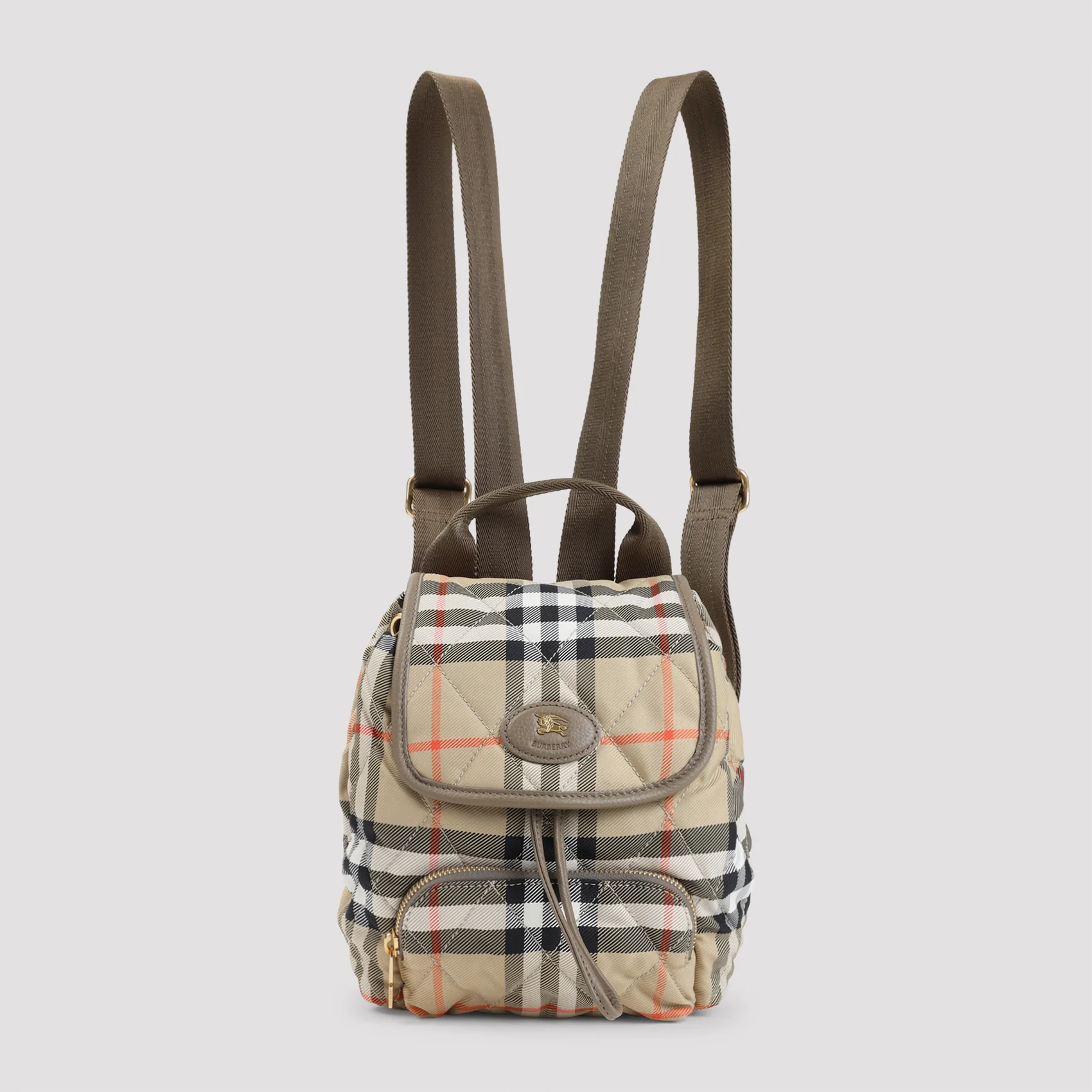 Burberry Mini Check Canvas Backpack
