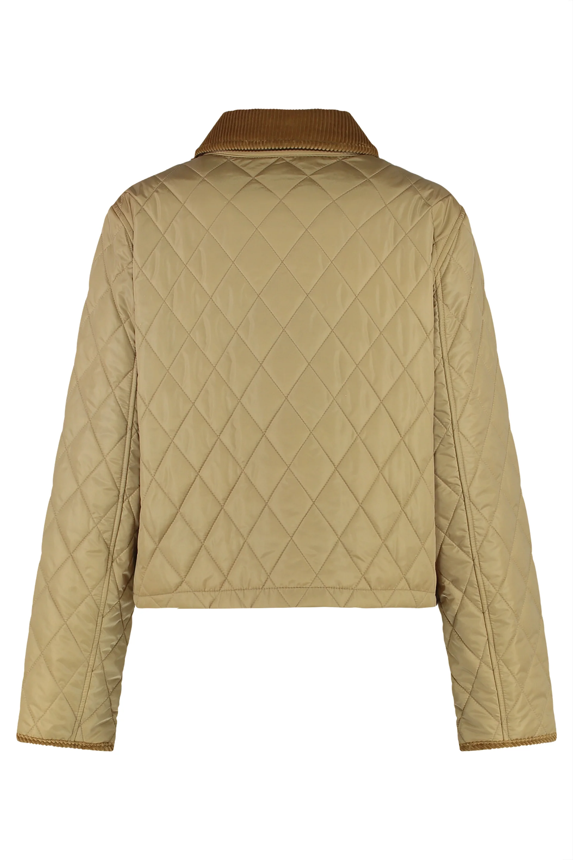 Burberry Quilted Jacket with Snap Front and Corduroy Collar - Image 2