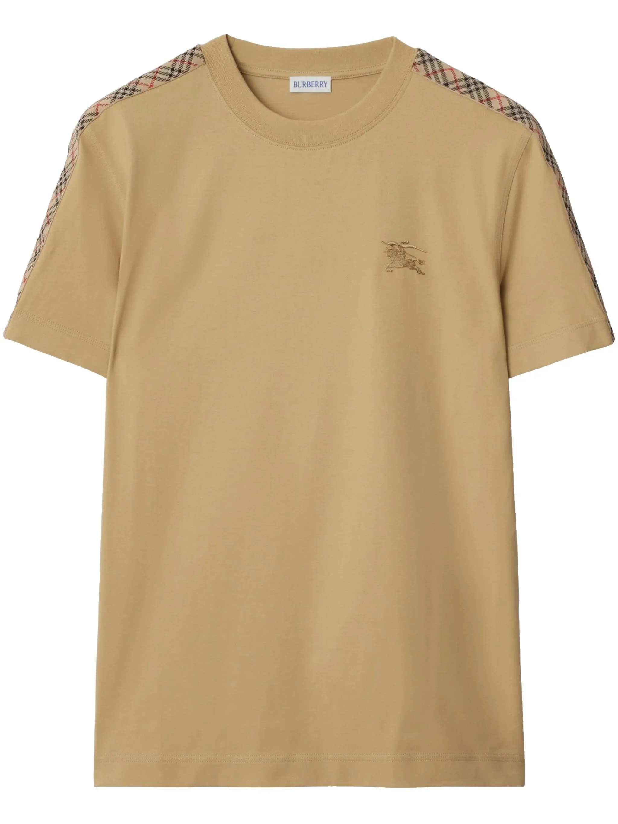 Burberry Rib-Knit Neckline Equestrian Graphic T-Shirt - Size M