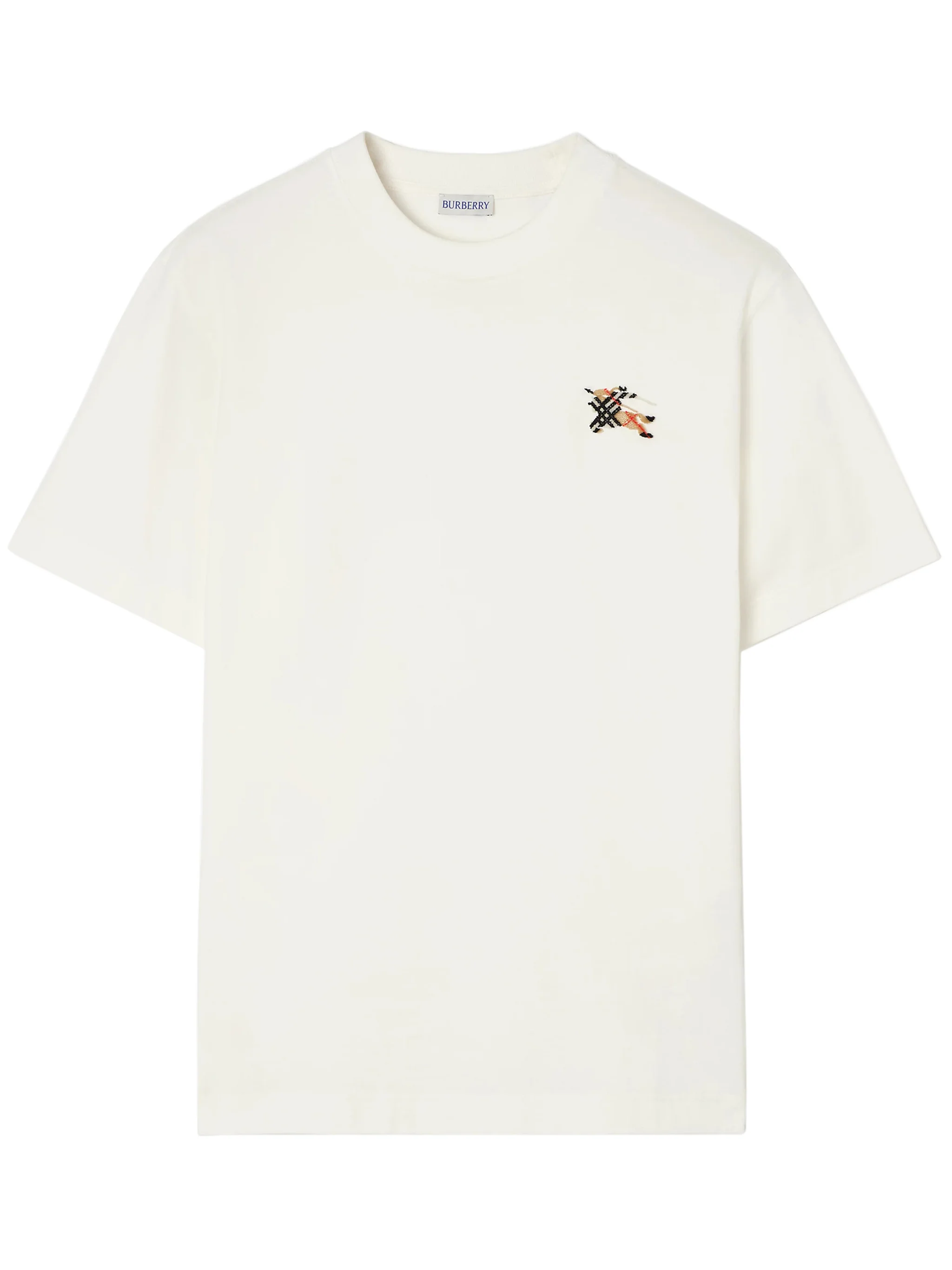 Burberry Slim Fit Equestrian Embroidered T-Shirt - Size M