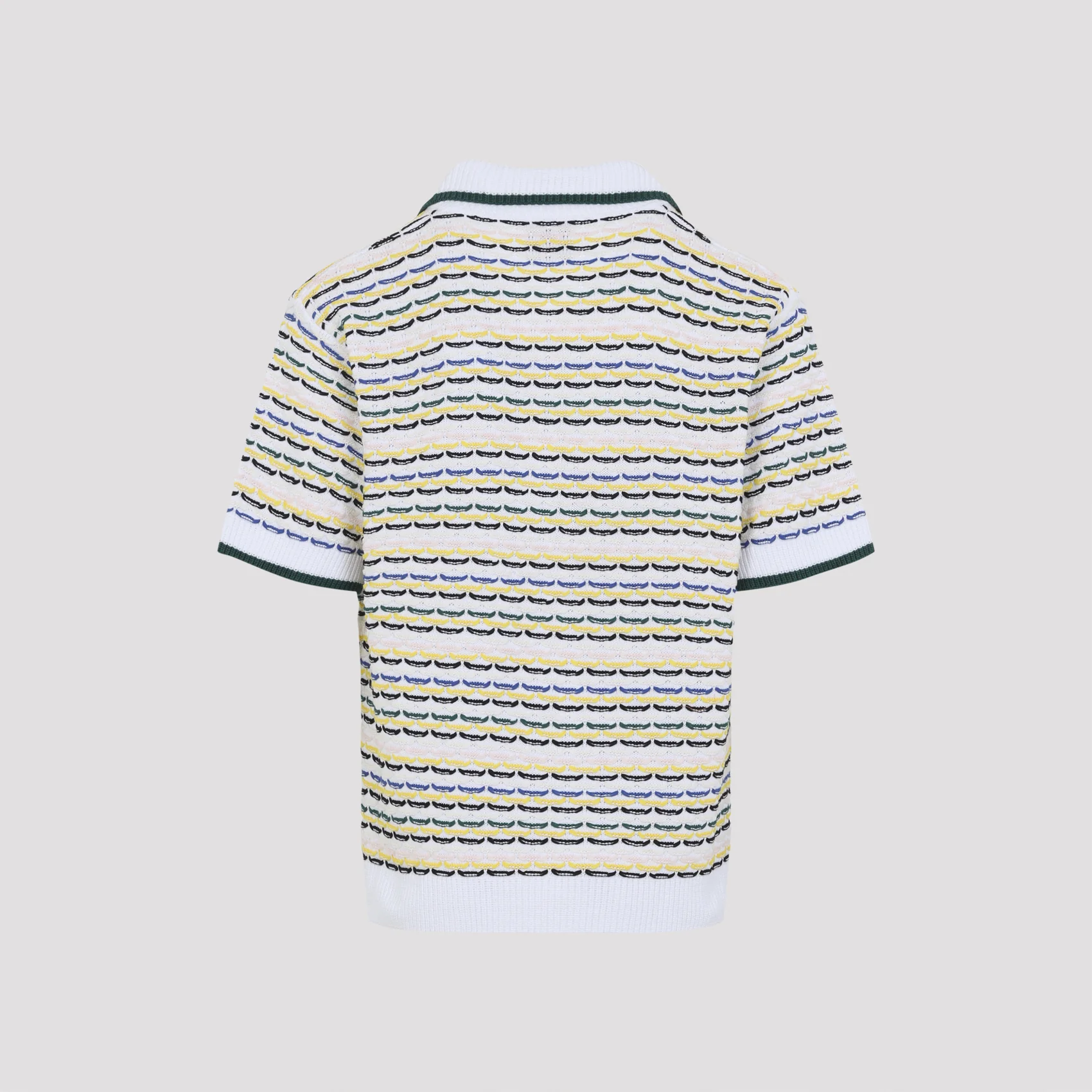 Casablanca Tuck Stitch Short Sleeve Shirt - Image 4