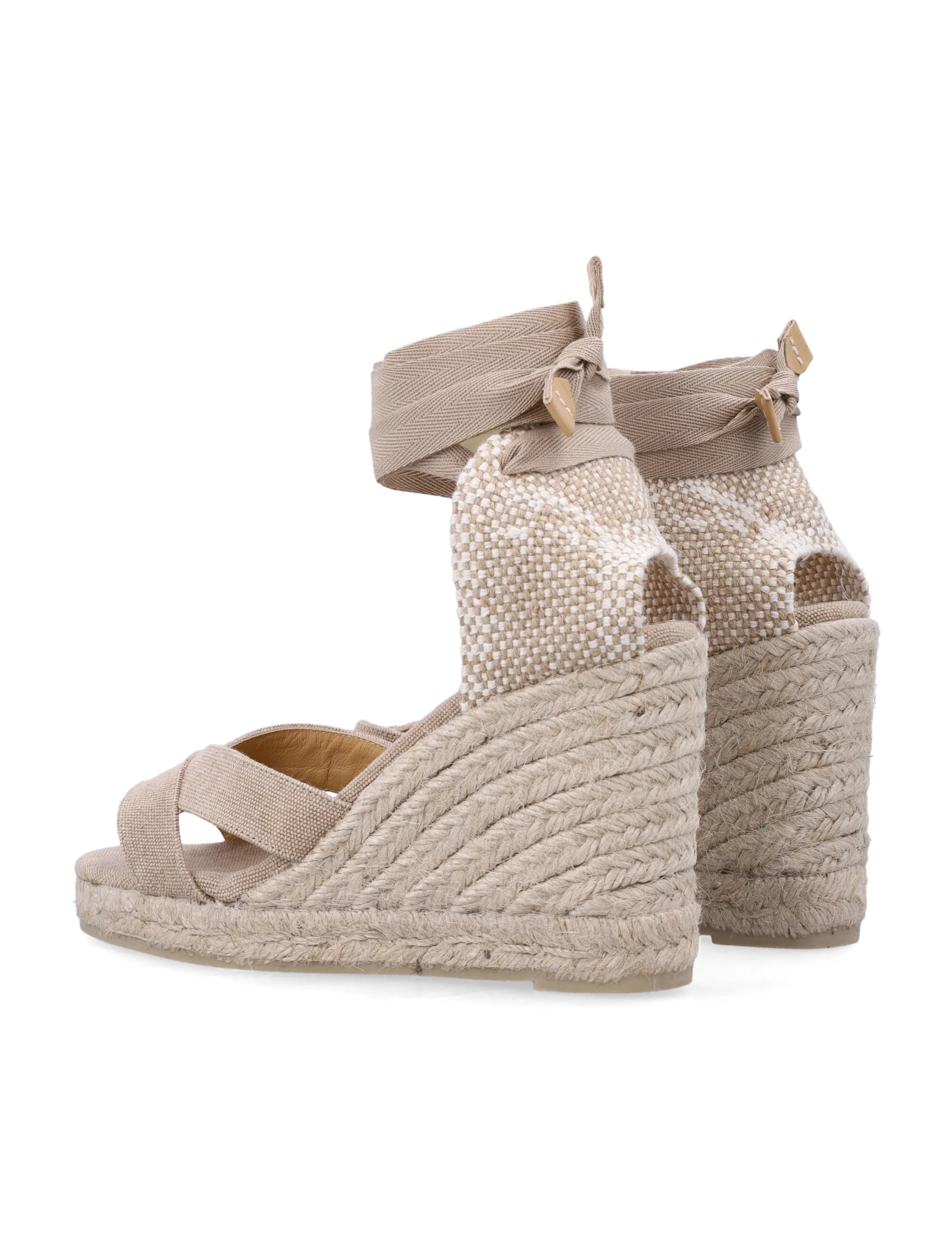Castaner Refined Canvas Espadrille Sandals with 8 cm Wedge - Image 3